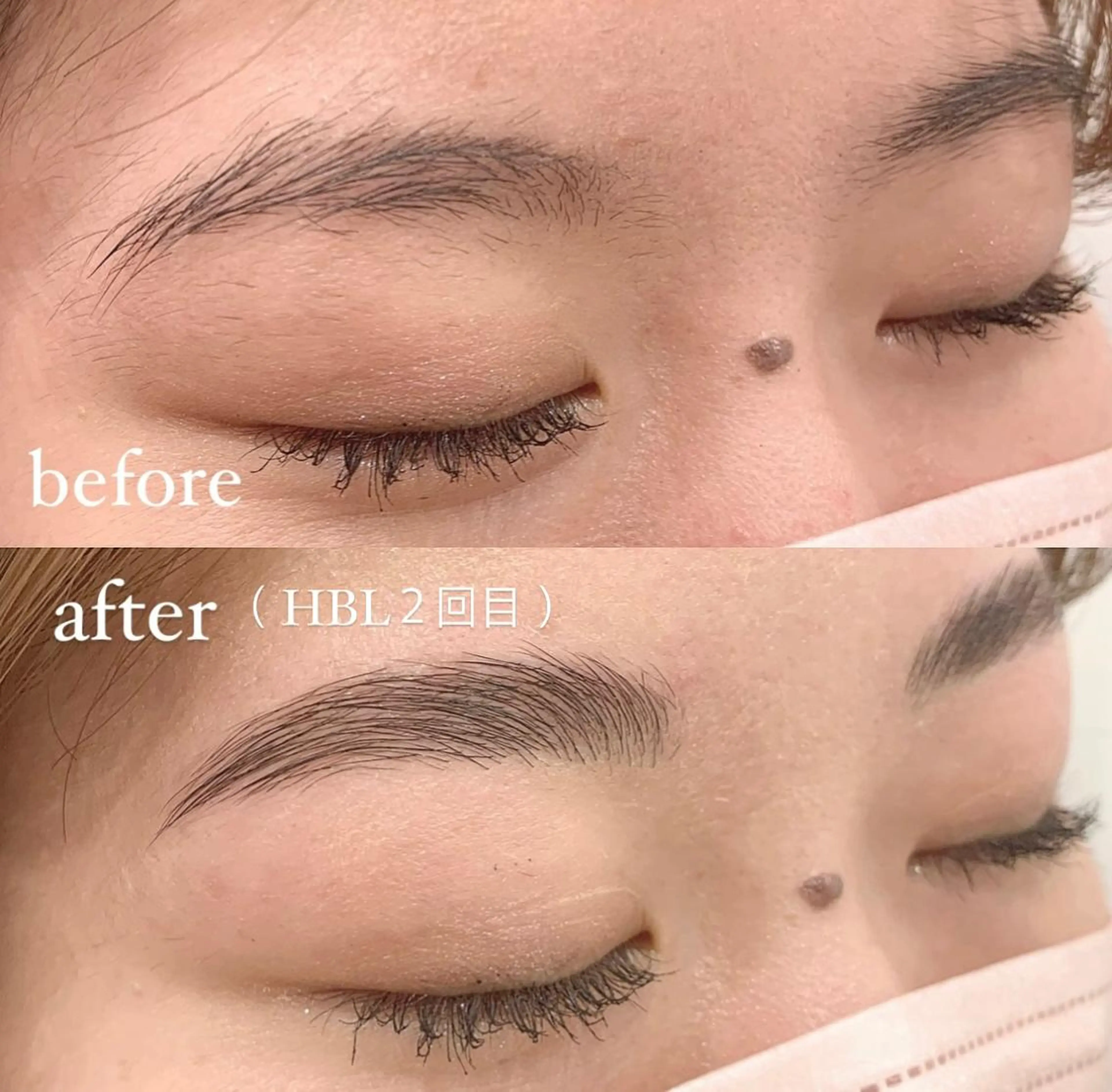 アイブロウ 眉カラー ハリウッドブロウリフト 眉毛ワックス脱毛 charmeis所属・. mihoのマツエク・マツパデザイン