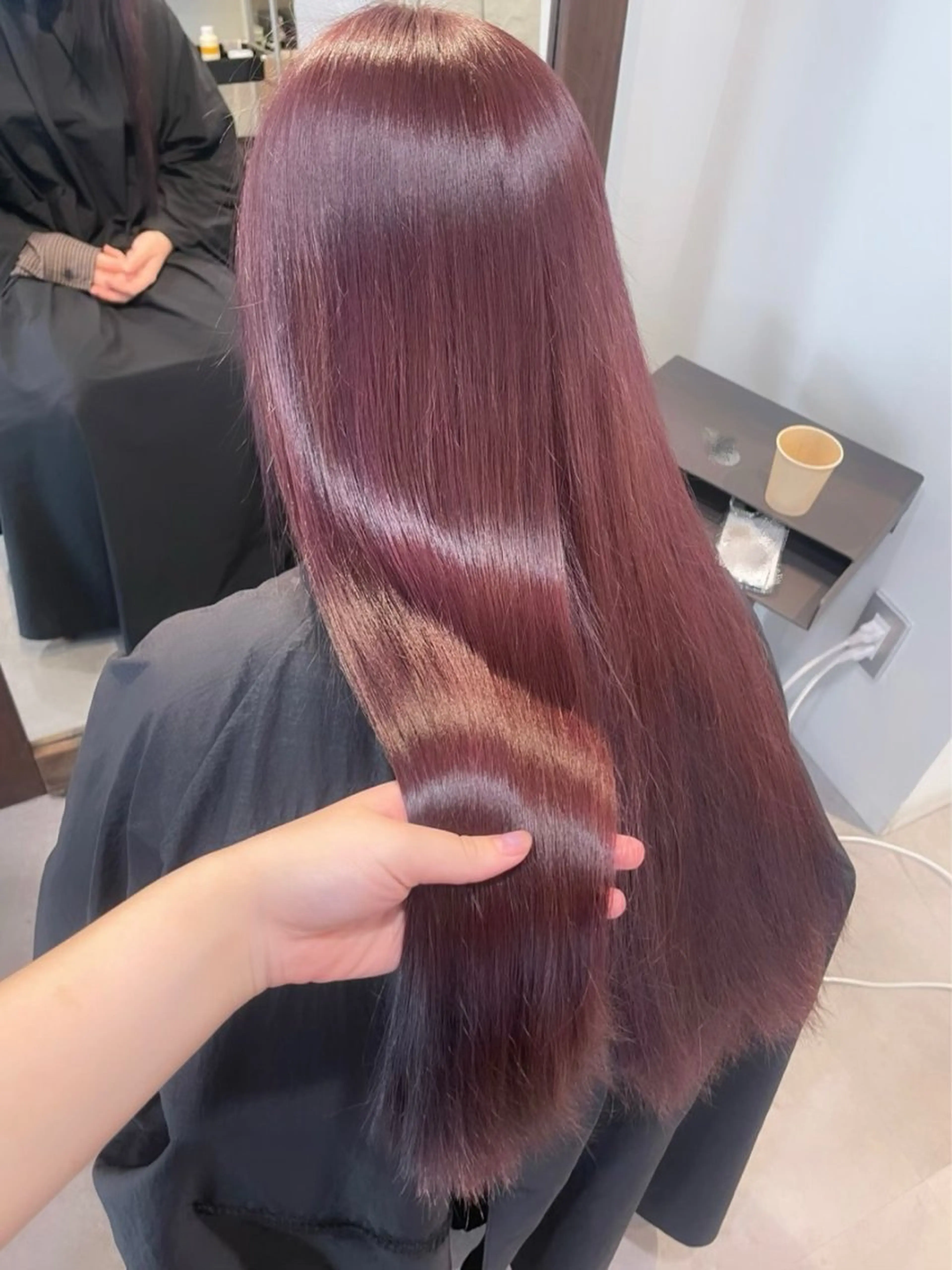 ロング カラー ブリーチ ダブルカラー ブリーチなしカラー ヘアカラー 若月 あやかのヘアスタイル