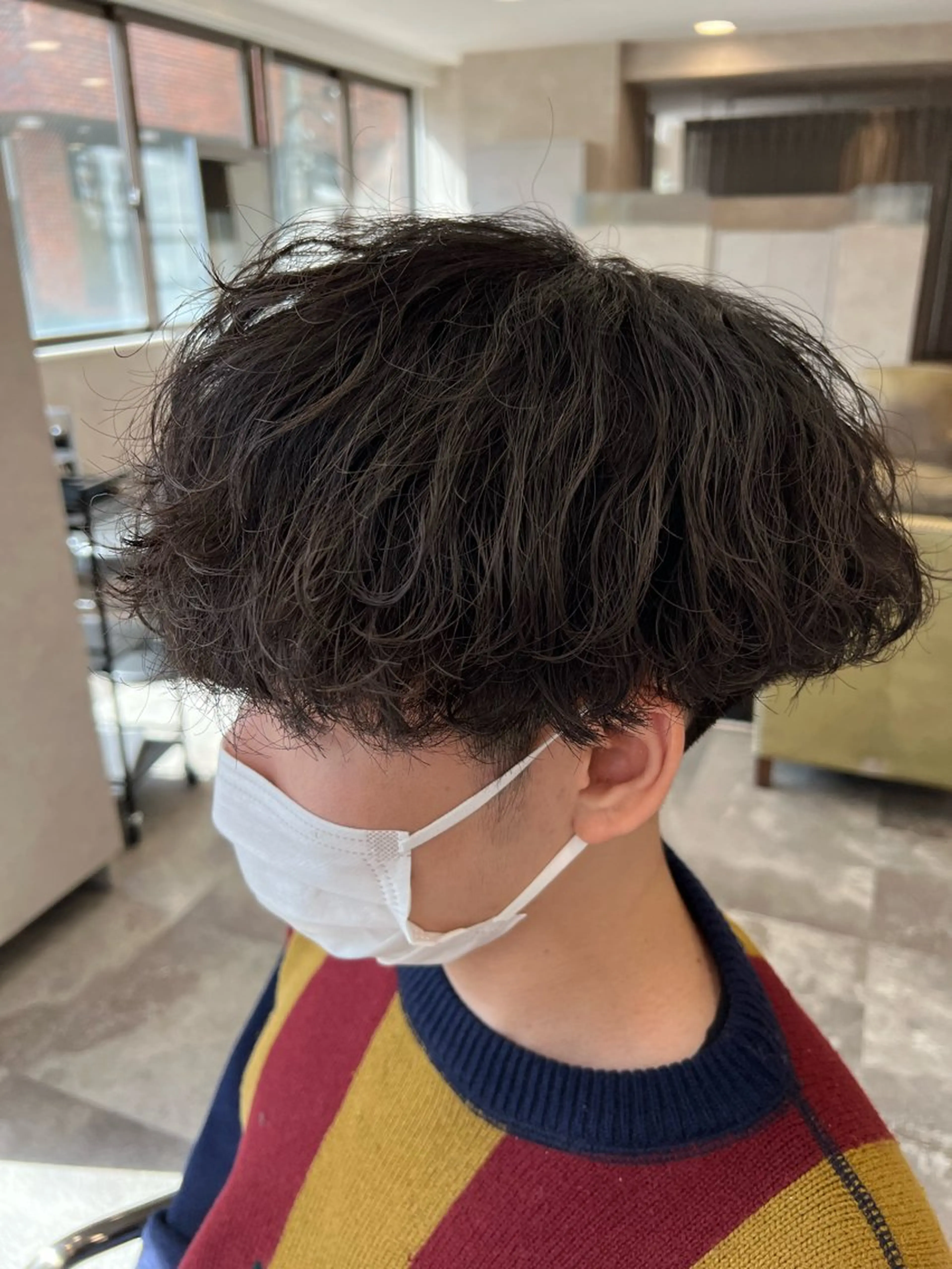 ミディアム パーマ ヘアアレンジ メンズ ミディアムパーマ メンズパーマ メンズ特化/カラー/ パーマ/ケイシンのヘアスタイル