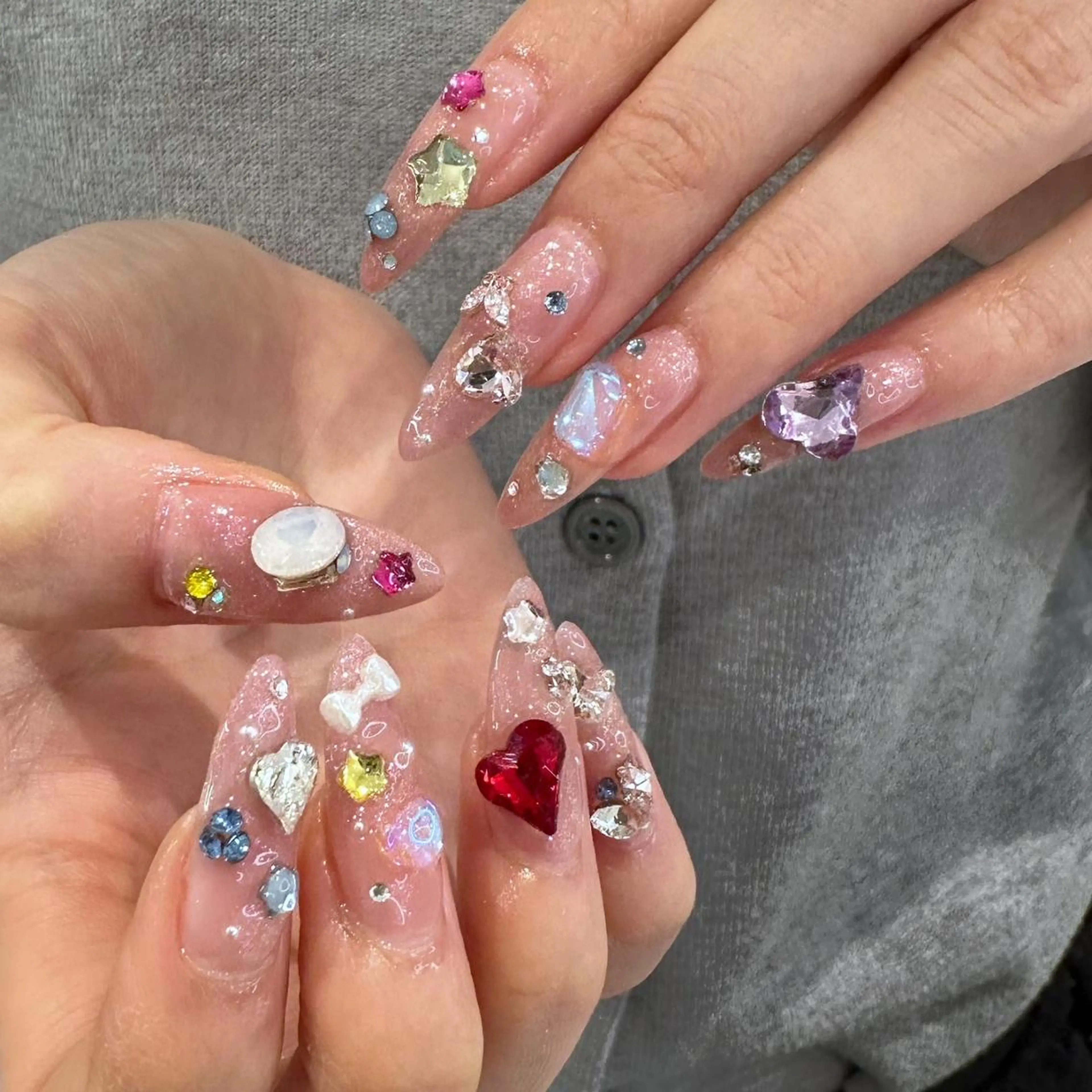 ネイル 韓国ネイル ワンホンネイル ハンドネイル 🤍fein. eye&nail🧁のマツエク・マツパデザイン