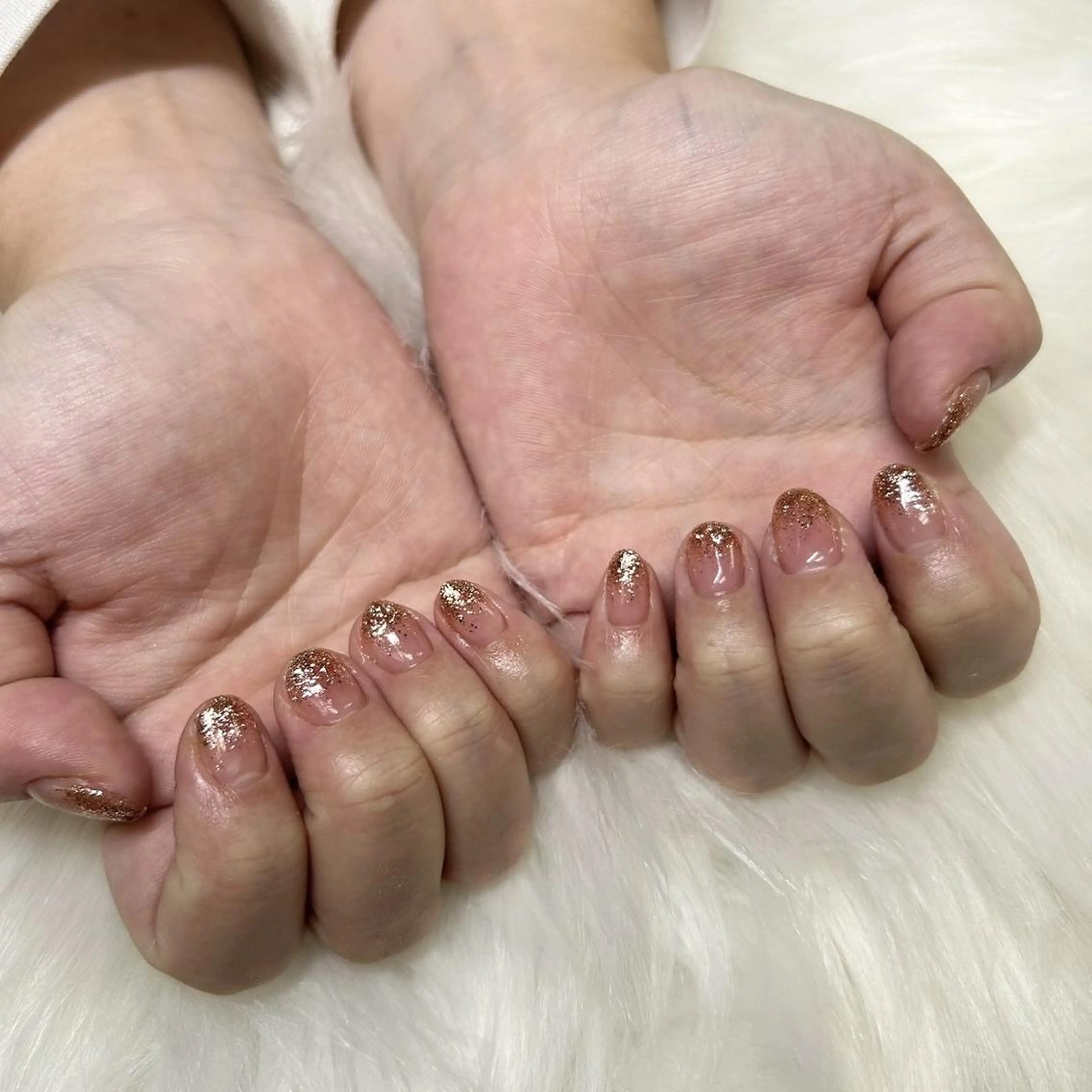 ネイル グラデーション ラメ(グリッター) ラメグラデーション nail salon chai 上本町のネイルデザイン