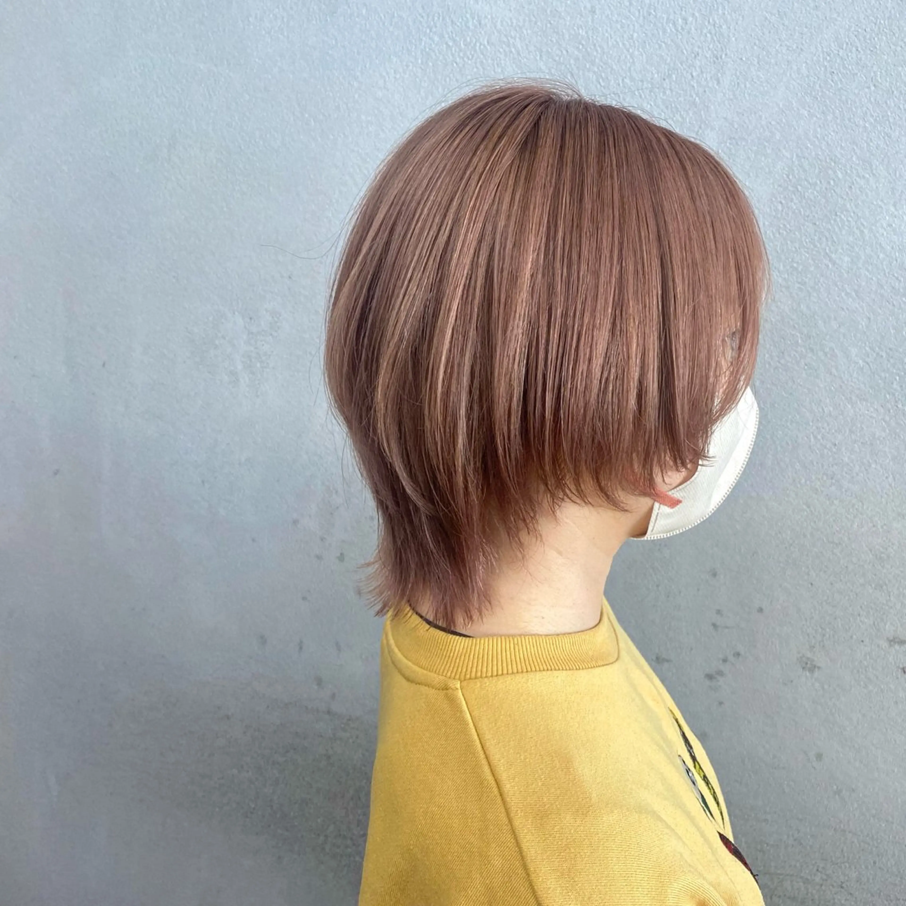 ショート カラー ヘアアレンジ ベージュカラー ピンクカラー ピンクベージュ ショートヘア ウルフカット カット ヘアカラー トリートメント #ボブ #ウルフ #tag佐藤璃美のヘアスタイル