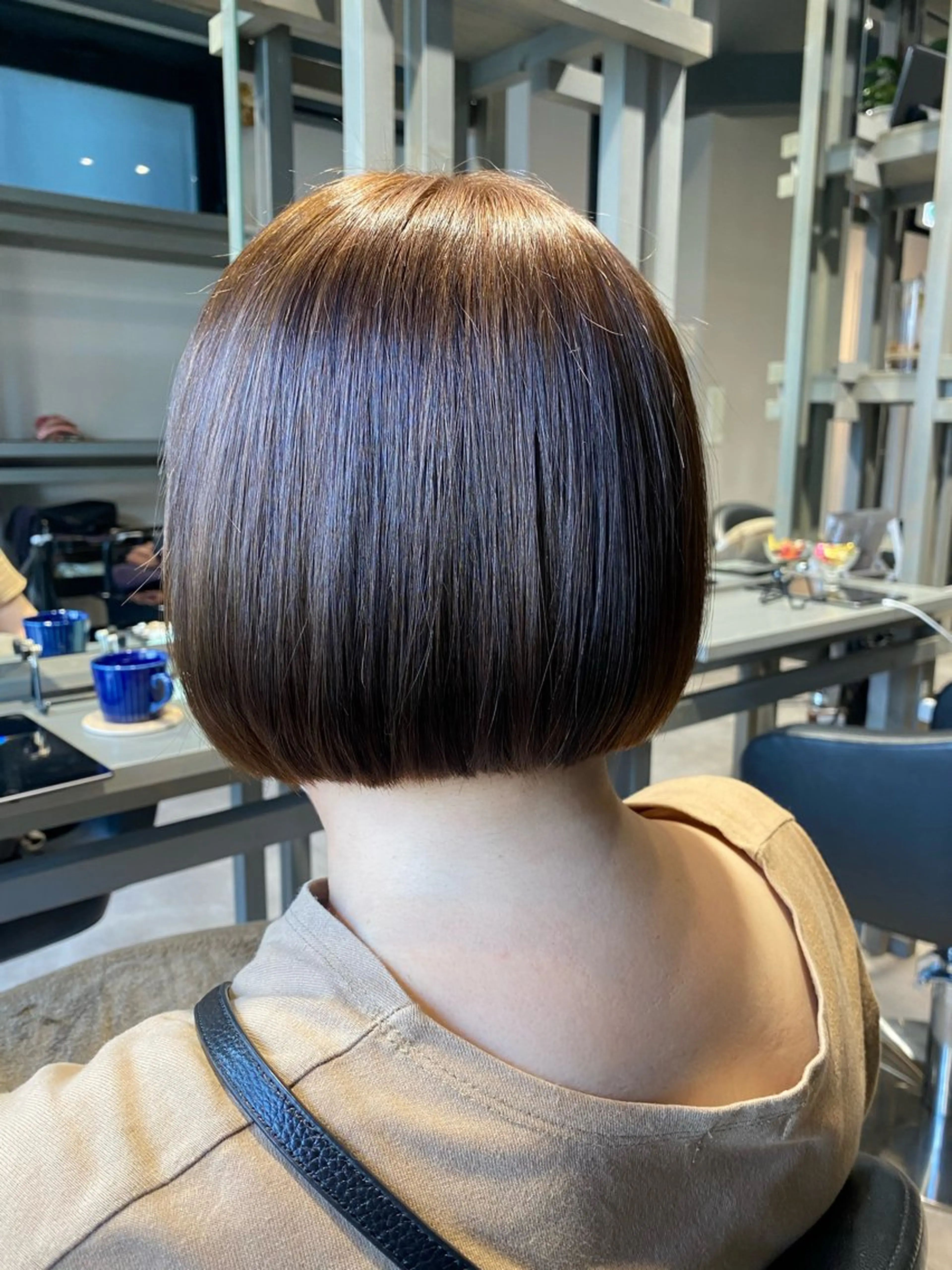 ショート カラー ボブ カット ヘアカラー トリートメント Dxxxx III所属・オシャレ女性目線の 大人メンズ❁⃘*.ﾟのヘアスタイル
