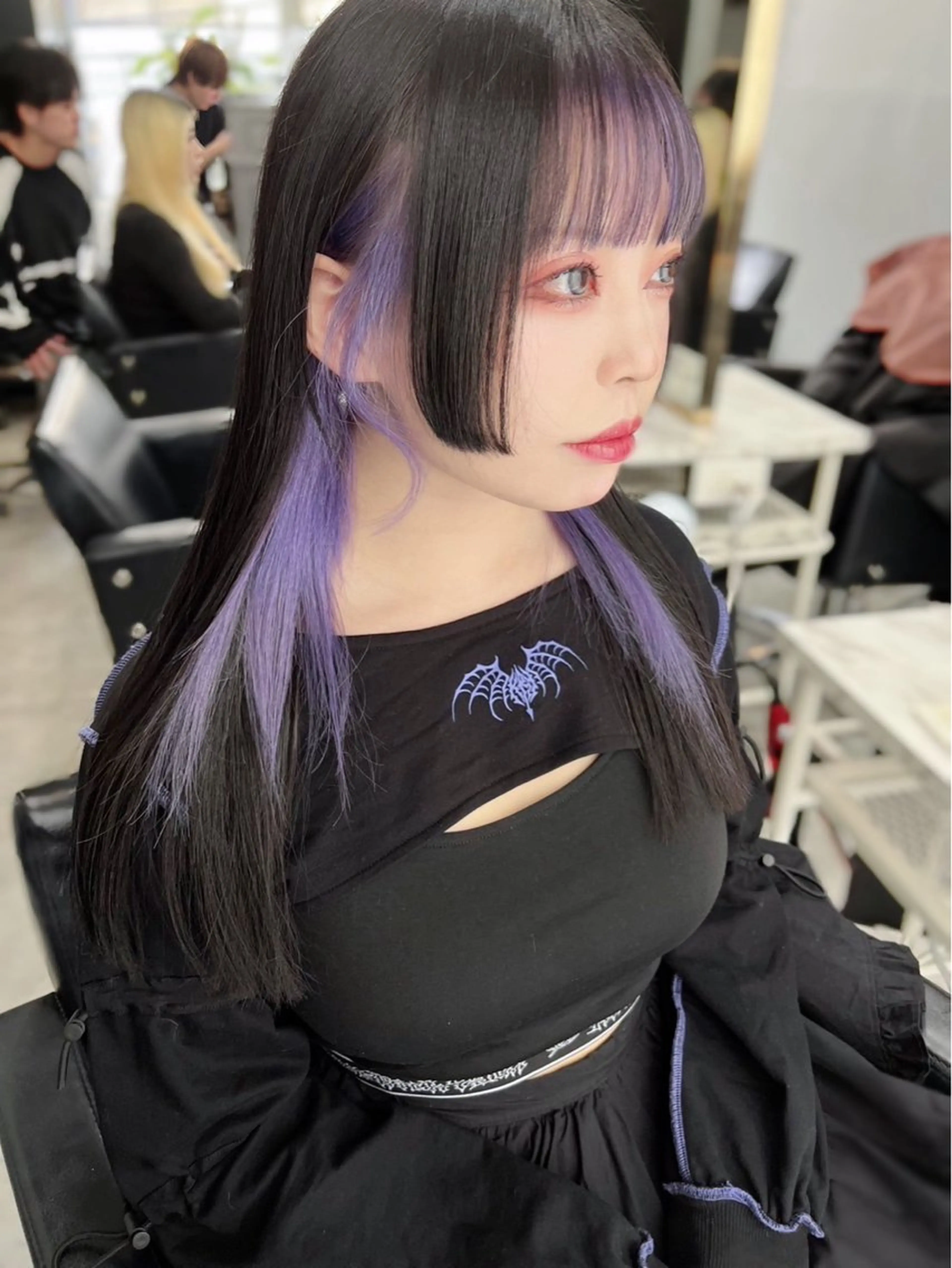 セミロング カラー カット ヘアカラー トリートメント ヘアセット 🎀透明感ブリーチ カラー🎀ミズキのヘアスタイル