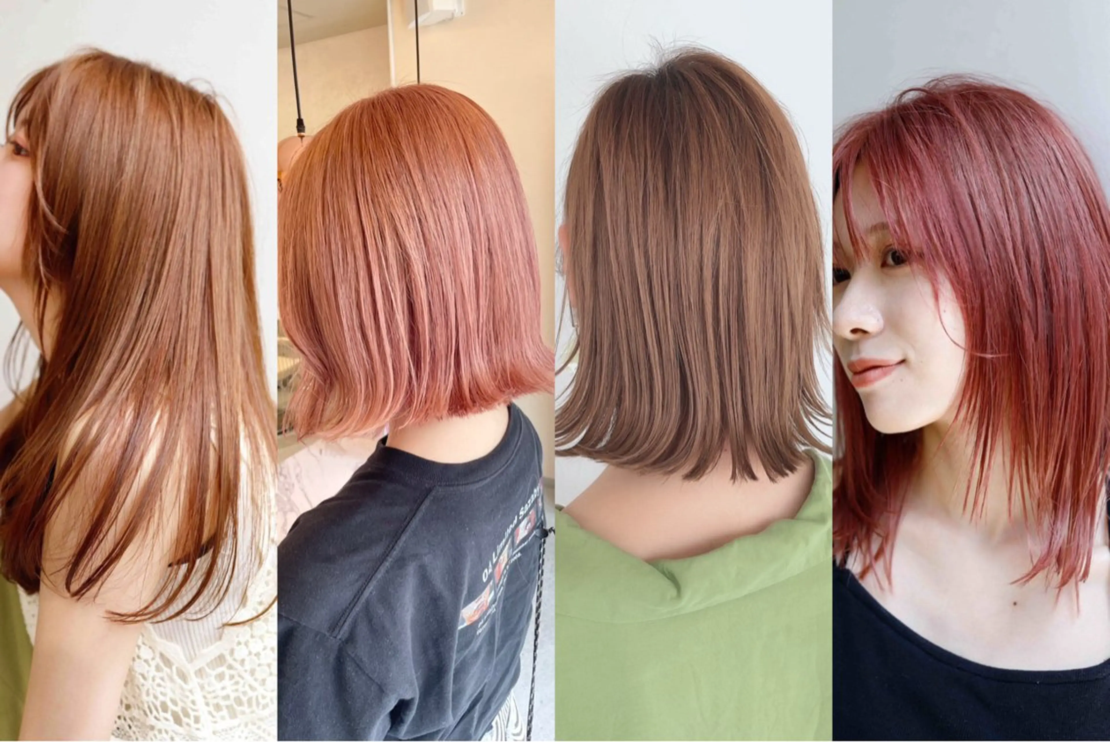 セミロング カラー 韓国風レイヤー🗝要 暗透カラー📓吉祥寺のヘアスタイル