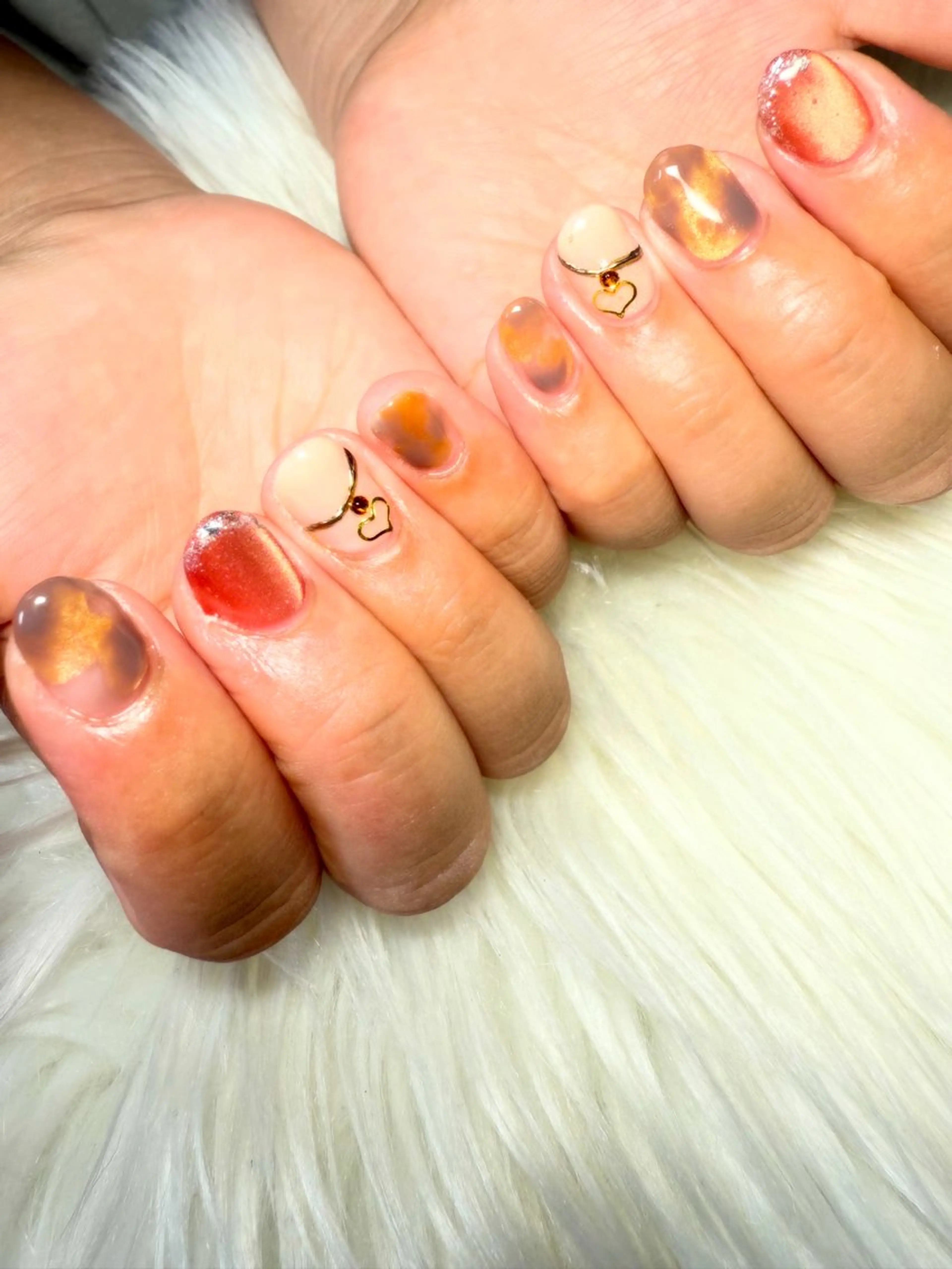 ネイル ニュアンスネイル ハンドネイル フットネイル miwa ミワのネイルデザイン