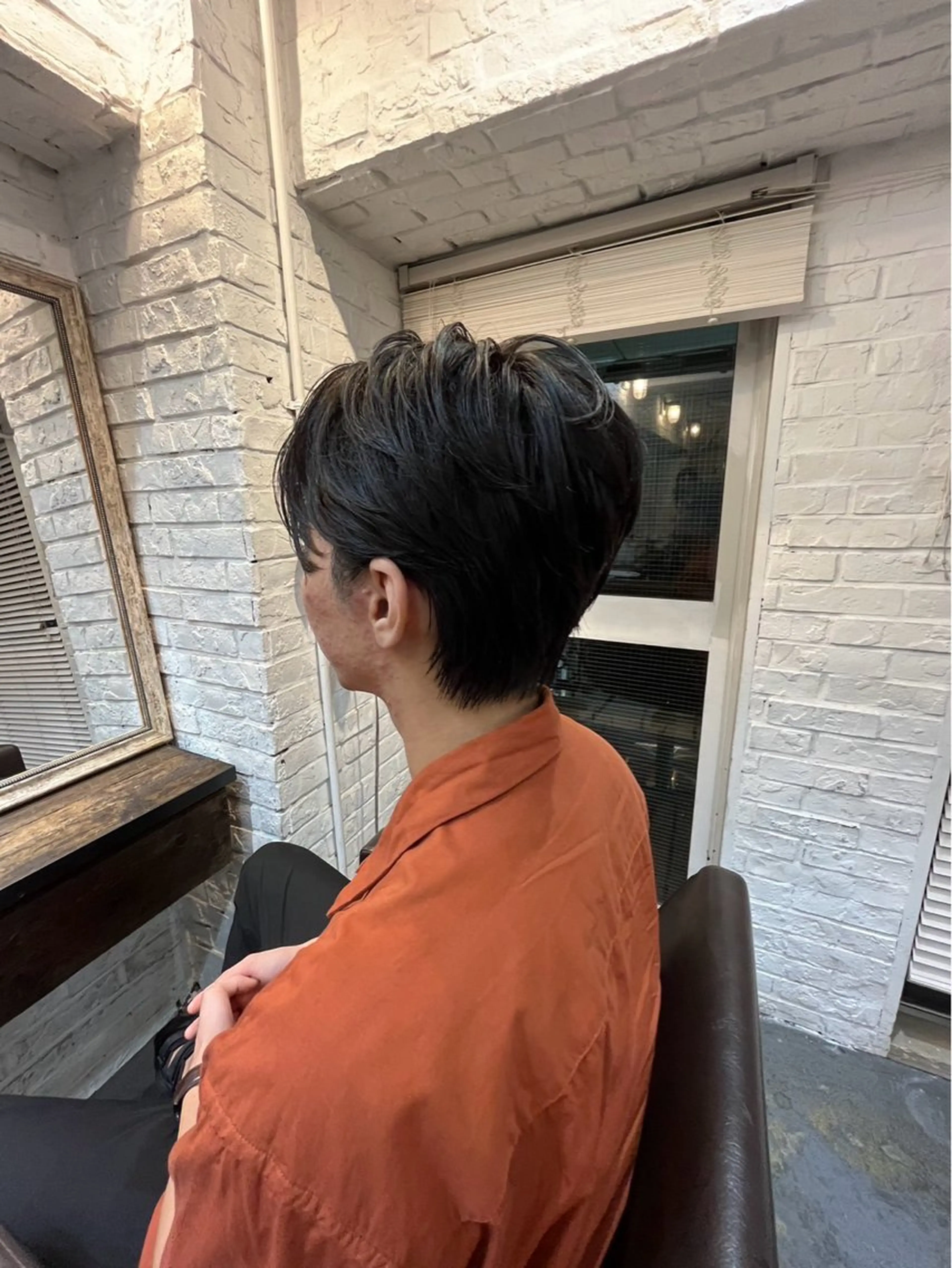 ショート メンズ センターパート ダウンパーマ フェードカット メンズハイライト メンズパーマ カット トリートメント 💈メンズ特化💈 TASUKUのヘアスタイル