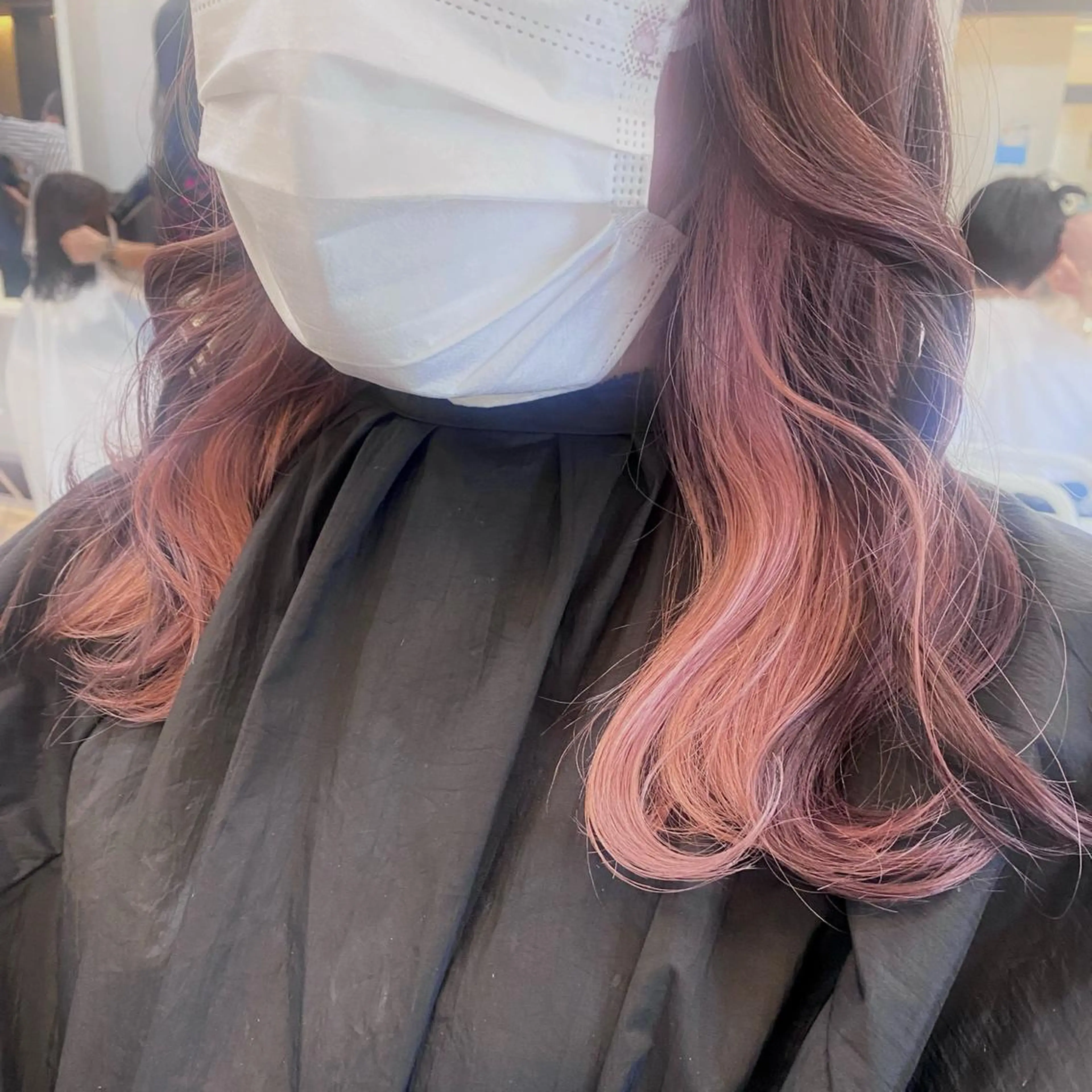 ロング カラー イヤリングカラー ピンクカラー 🦋インナーカラー れいな🦋のヘアスタイル