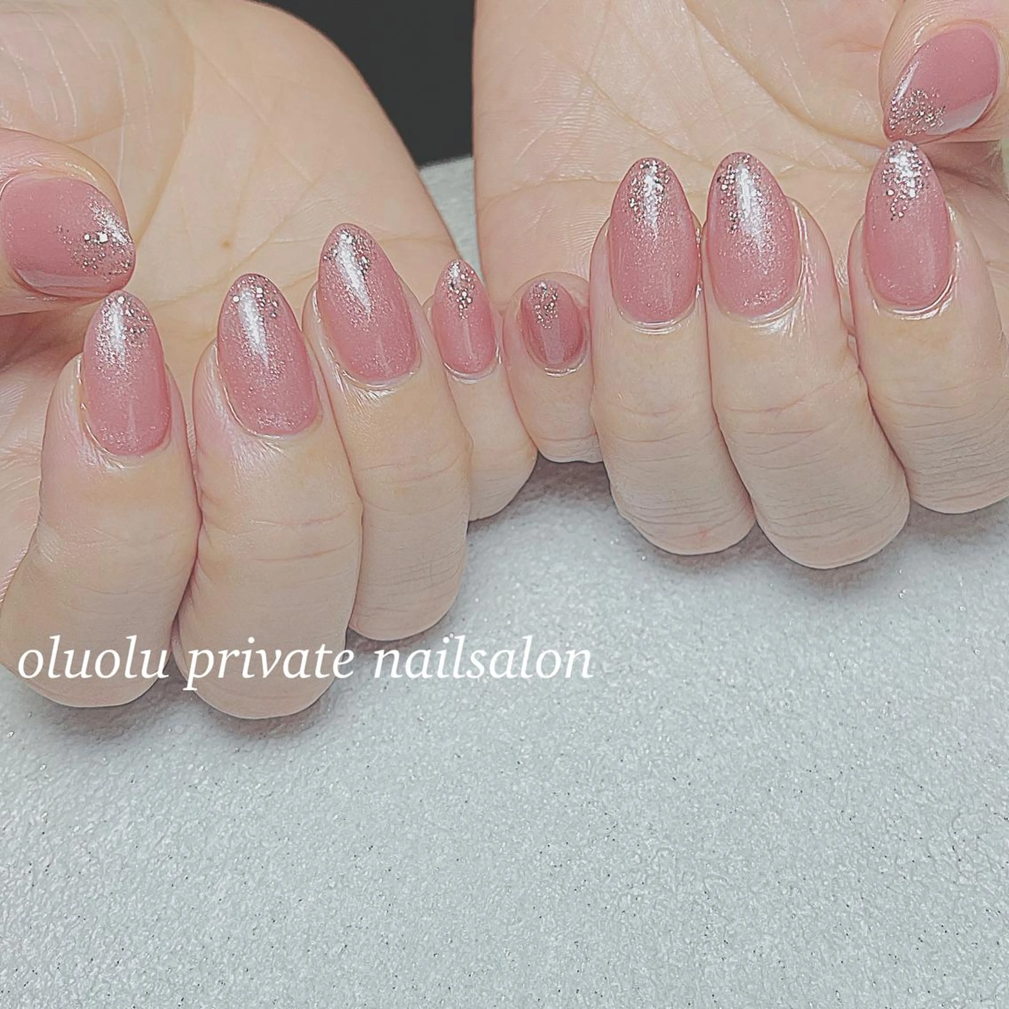 ネイル アートネイル フットネイル ジェルネイル キラキラネイル ラメ(グリッター) ハンドネイル 大村 紬華のネイルデザイン