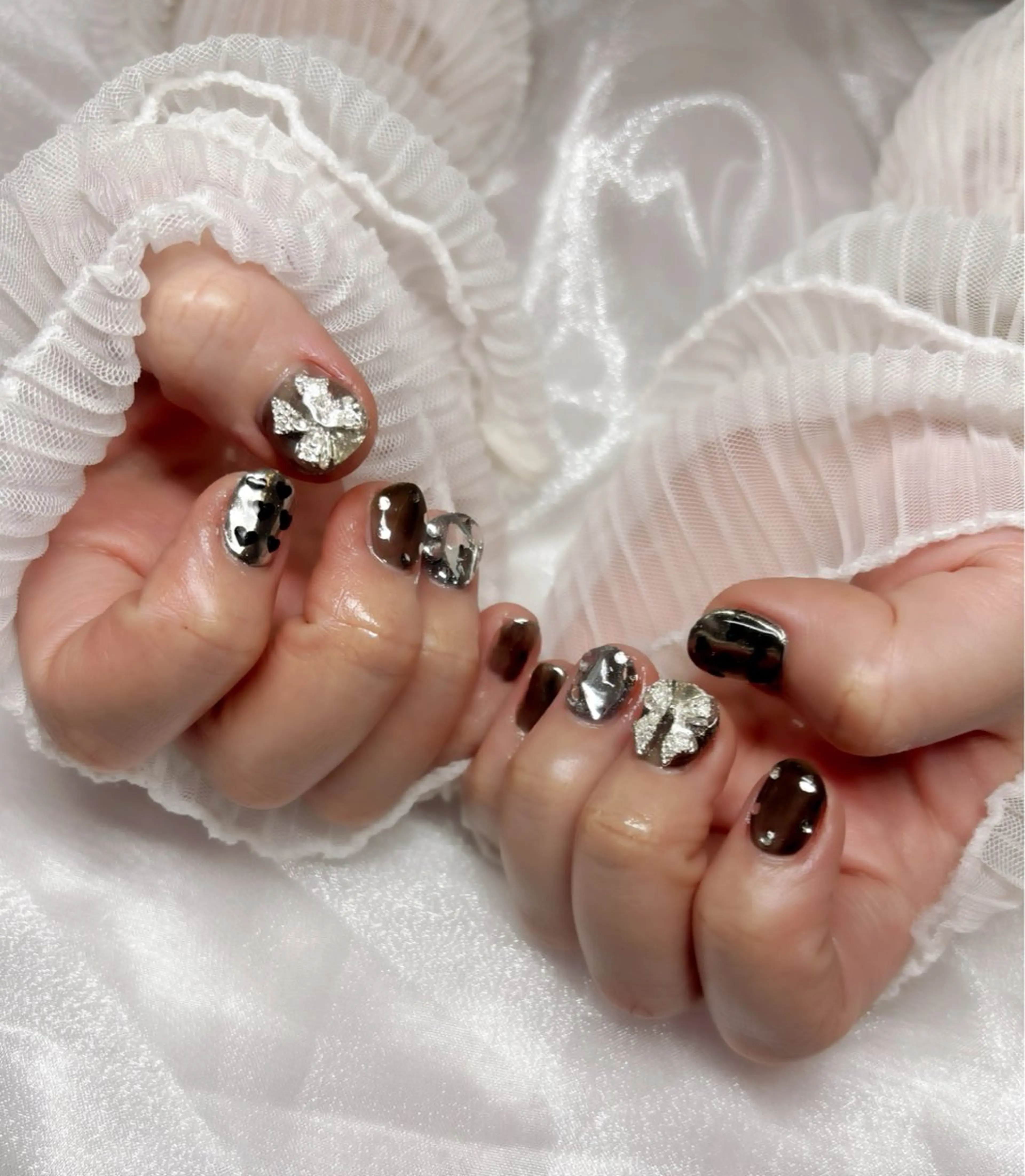 ネイル ミラーネイル ハンドネイル Nail Salon macherieのネイルデザイン