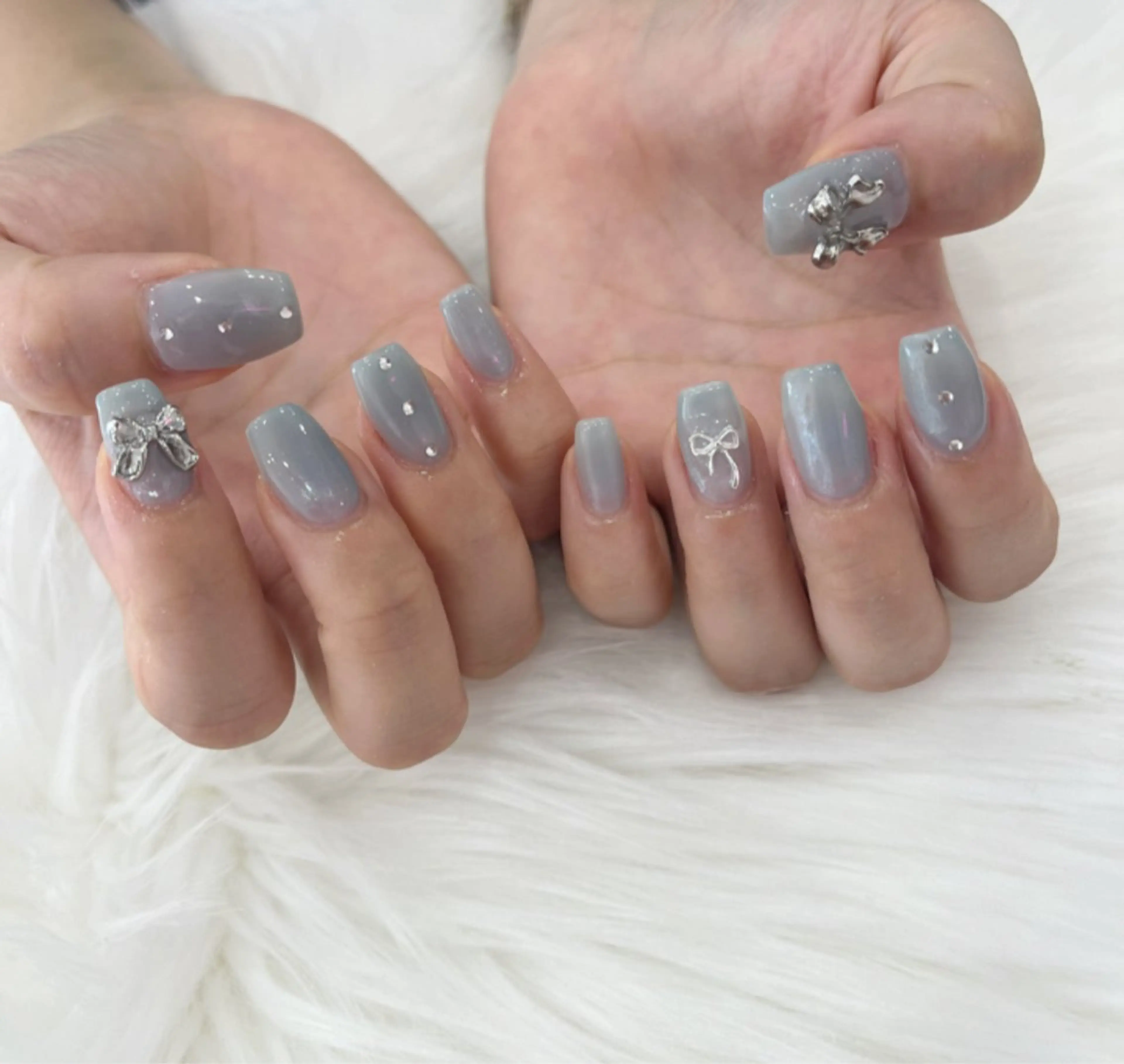 ネイル 長さ出し フットネイル ジェルネイル 韓国ネイル マグネットネイル #Amin所属・#Amin nail salonのネイルデザイン