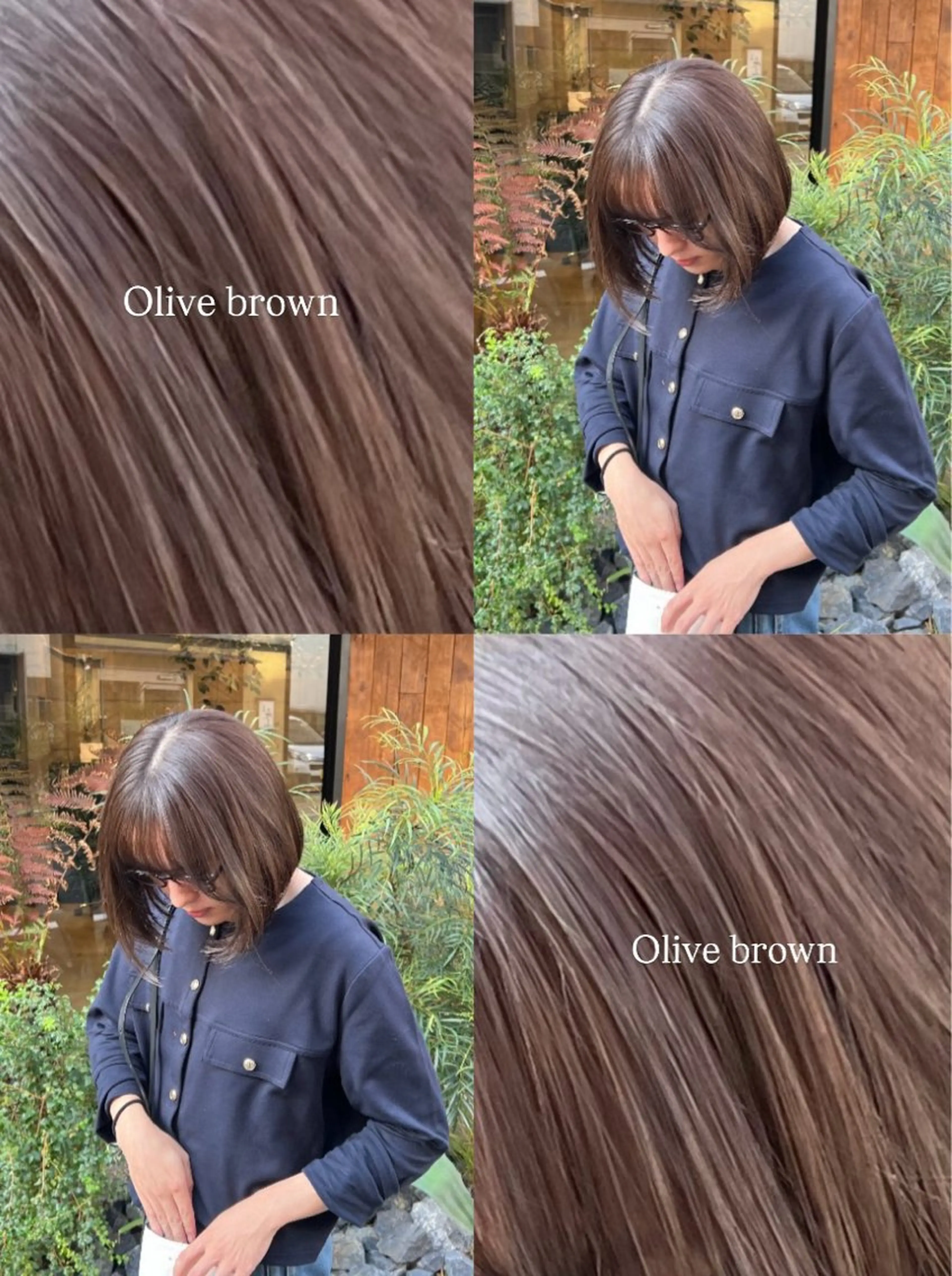 ミディアム ヘアカラー おぐり ゆづきのヘアスタイル