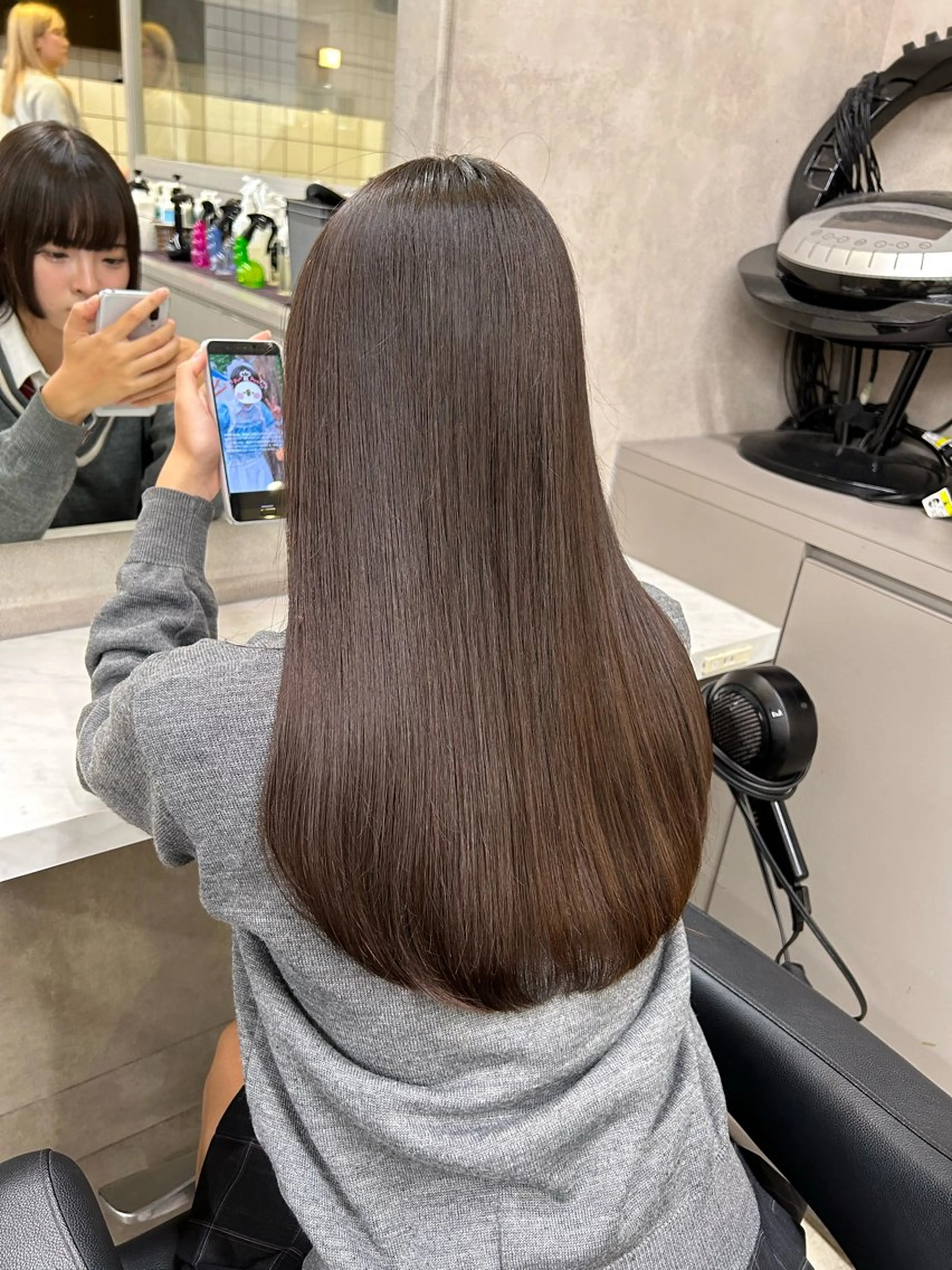 カラー ヘアカラー beige🤎ダブル カラー/レイヤー🧸のヘアスタイル