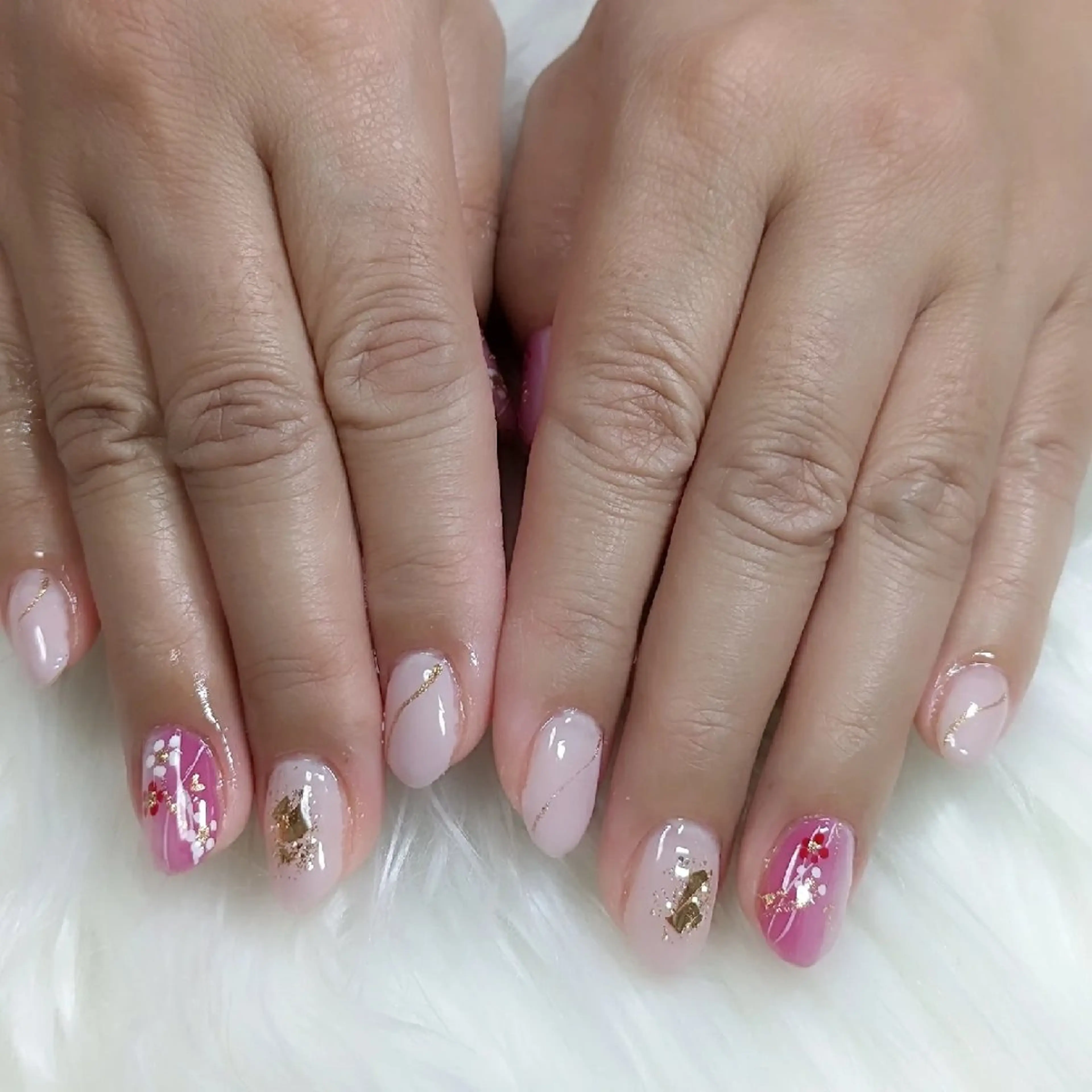 ネイル ジェルネイル グラデーション パラジェル 冬ネイル m&pPrivate nailsalonのネイルデザイン