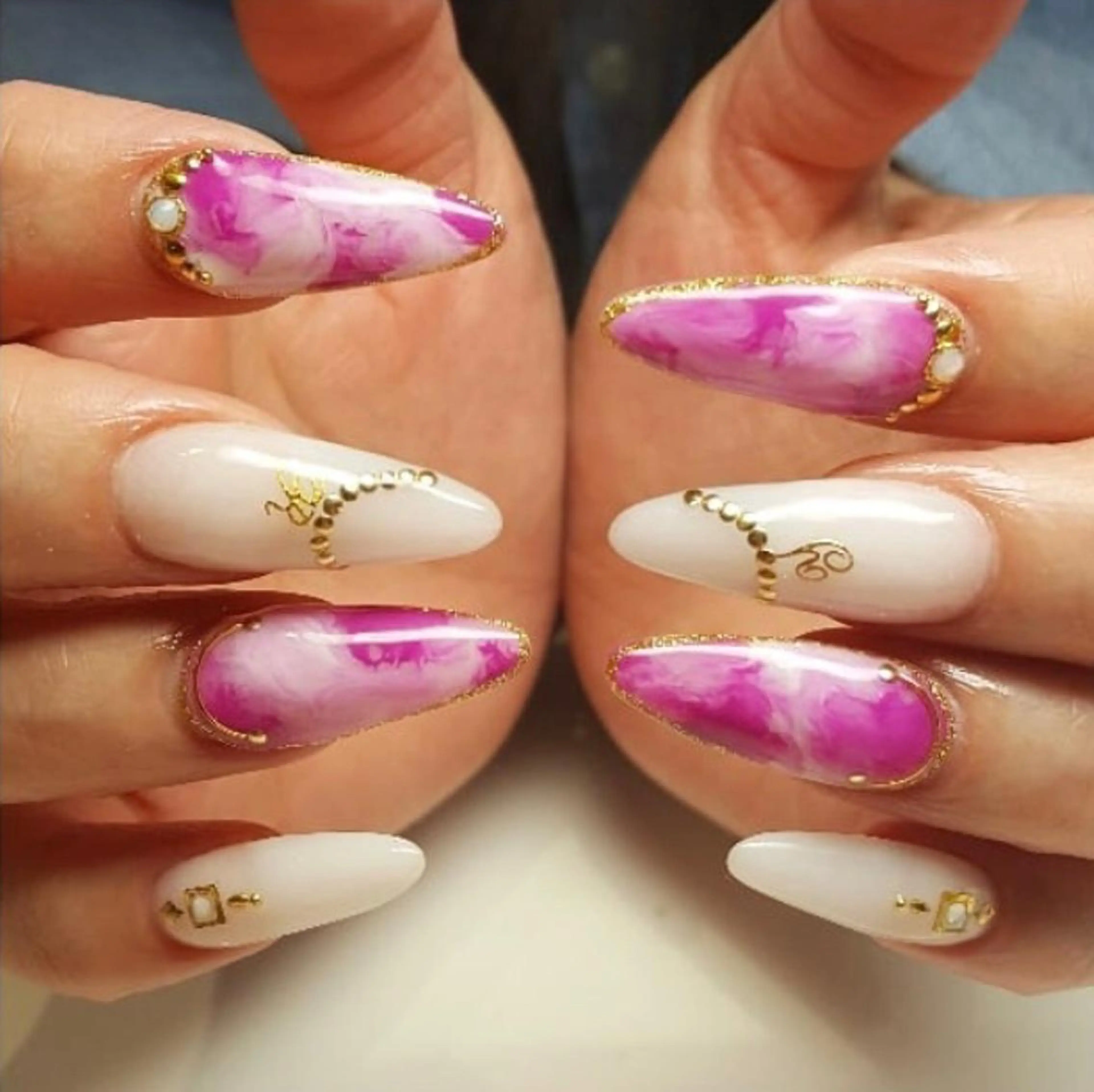 ロング ネイル スカルプネイル Ashliy大宮☆ アシュリーのネイルデザイン