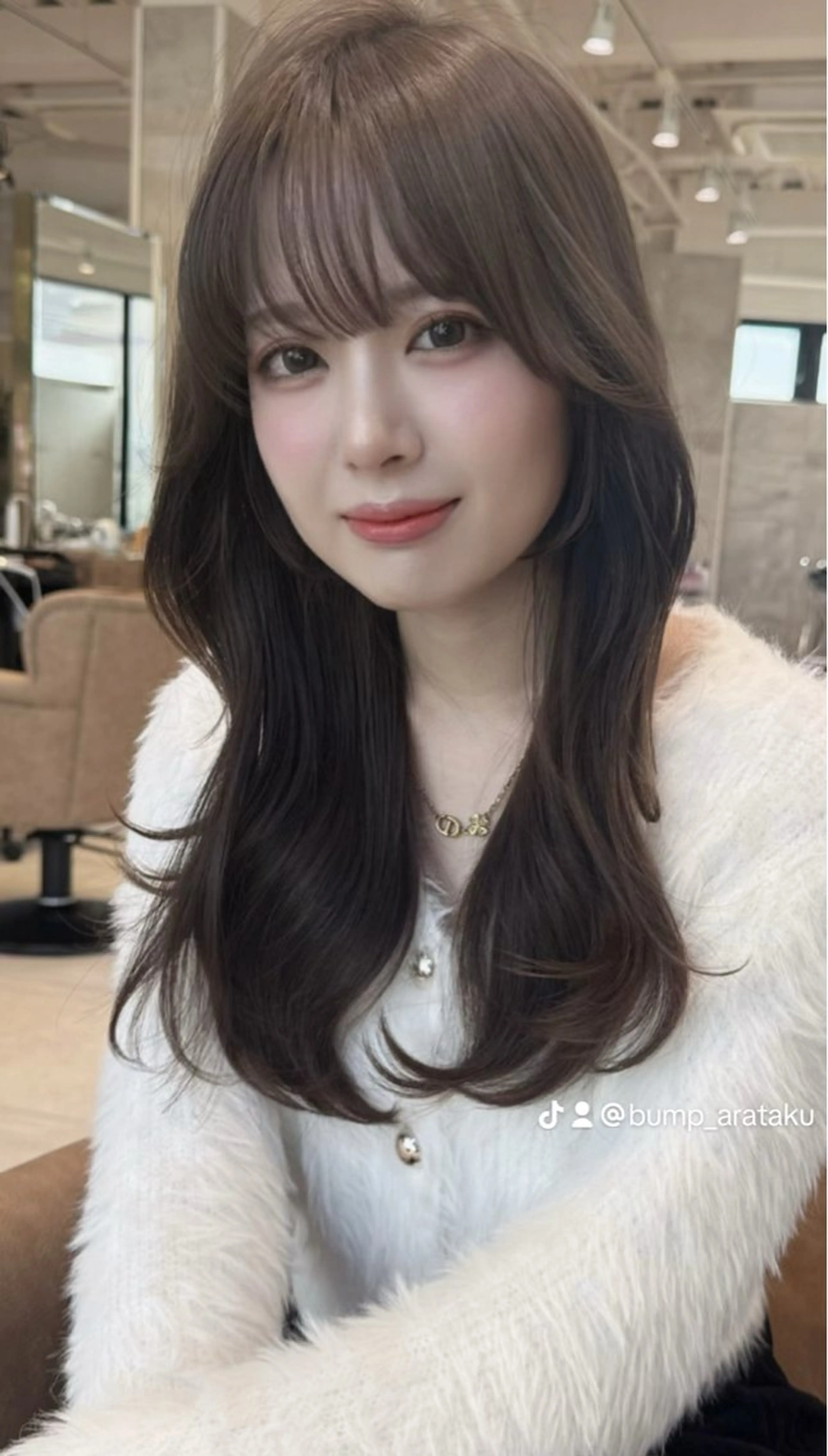 セミロング カット ヘアカラー トリートメント 無料カットモデル /レイヤー特化/荒砂のヘアスタイル