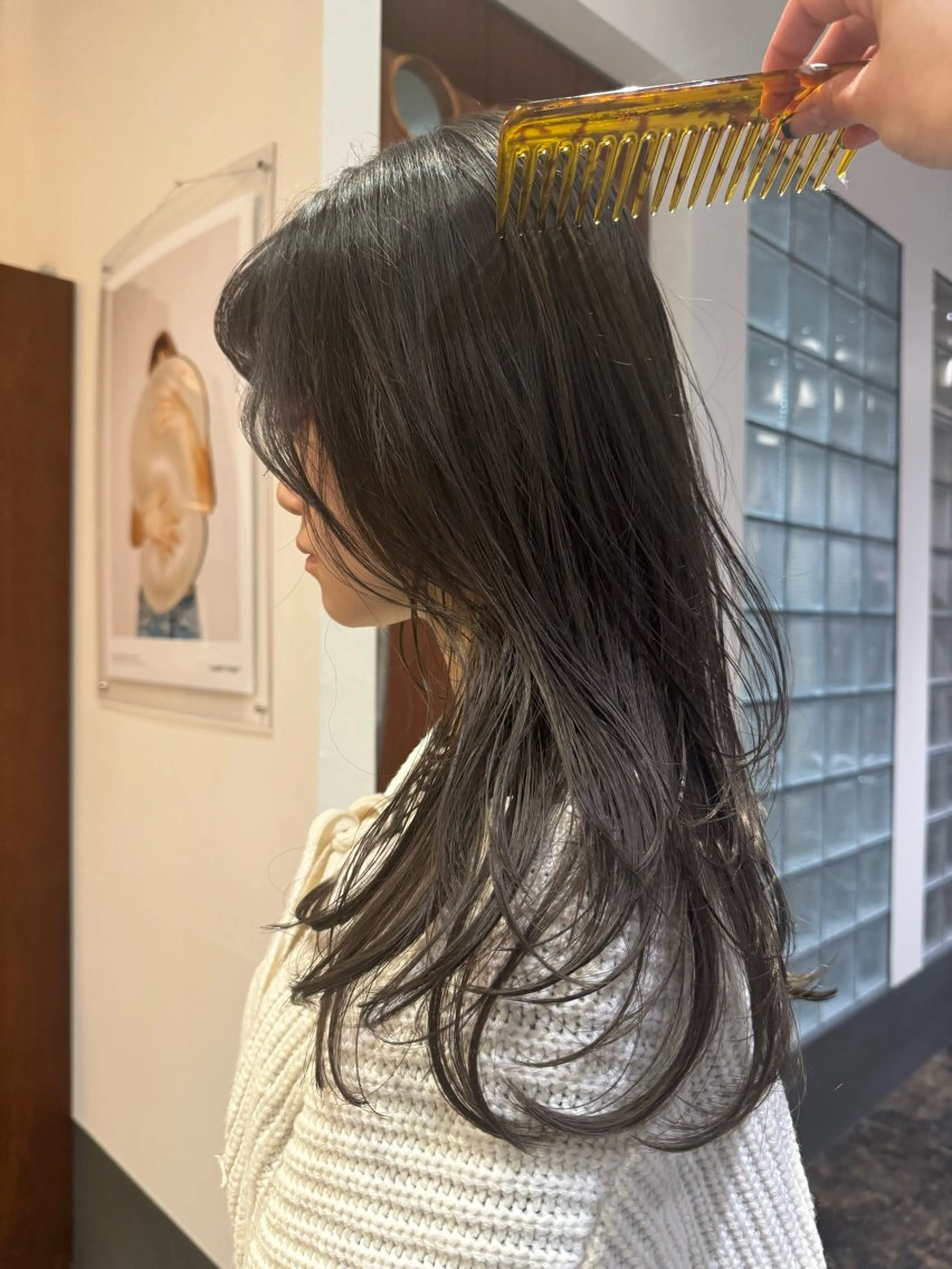 ロング レイヤーカット 中尾 未来のヘアスタイル