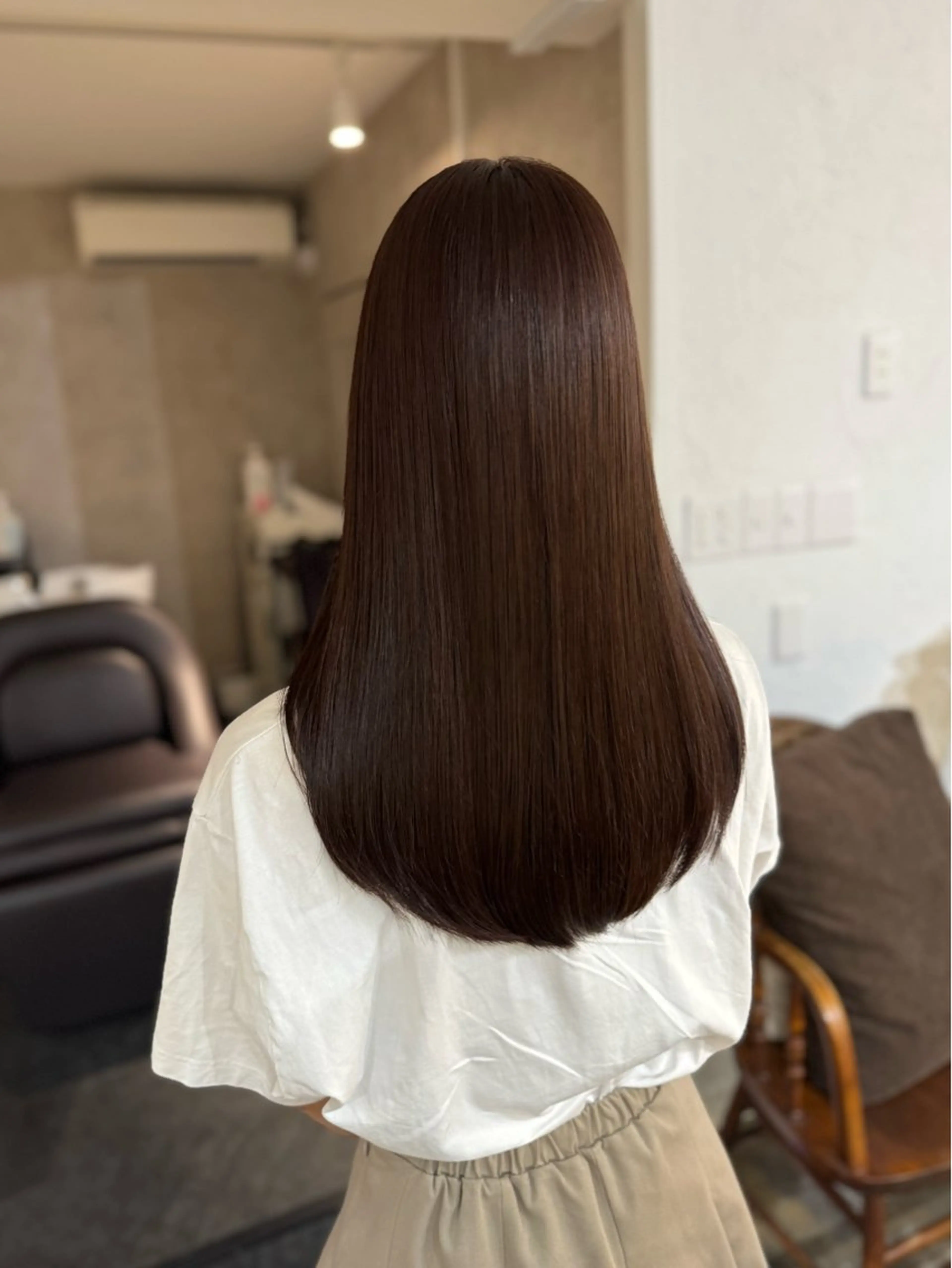 ロング カット ヘアカラー トリートメント fiica/髪質改善 田畑/縮毛矯正のヘアスタイル