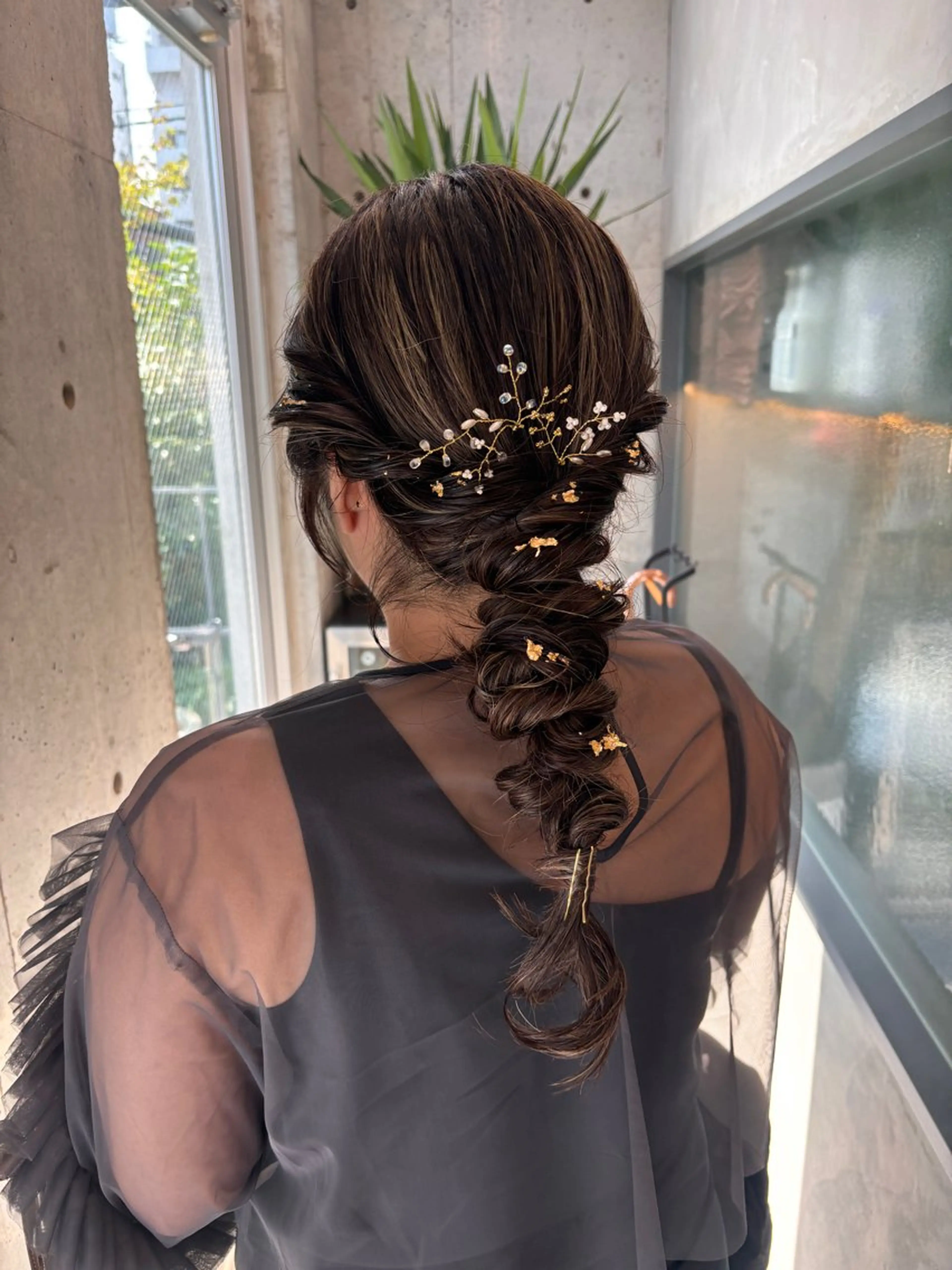 セミロング ヘアアレンジ ヘアセット yuuna/ レイヤーカット🎀のヘアスタイル