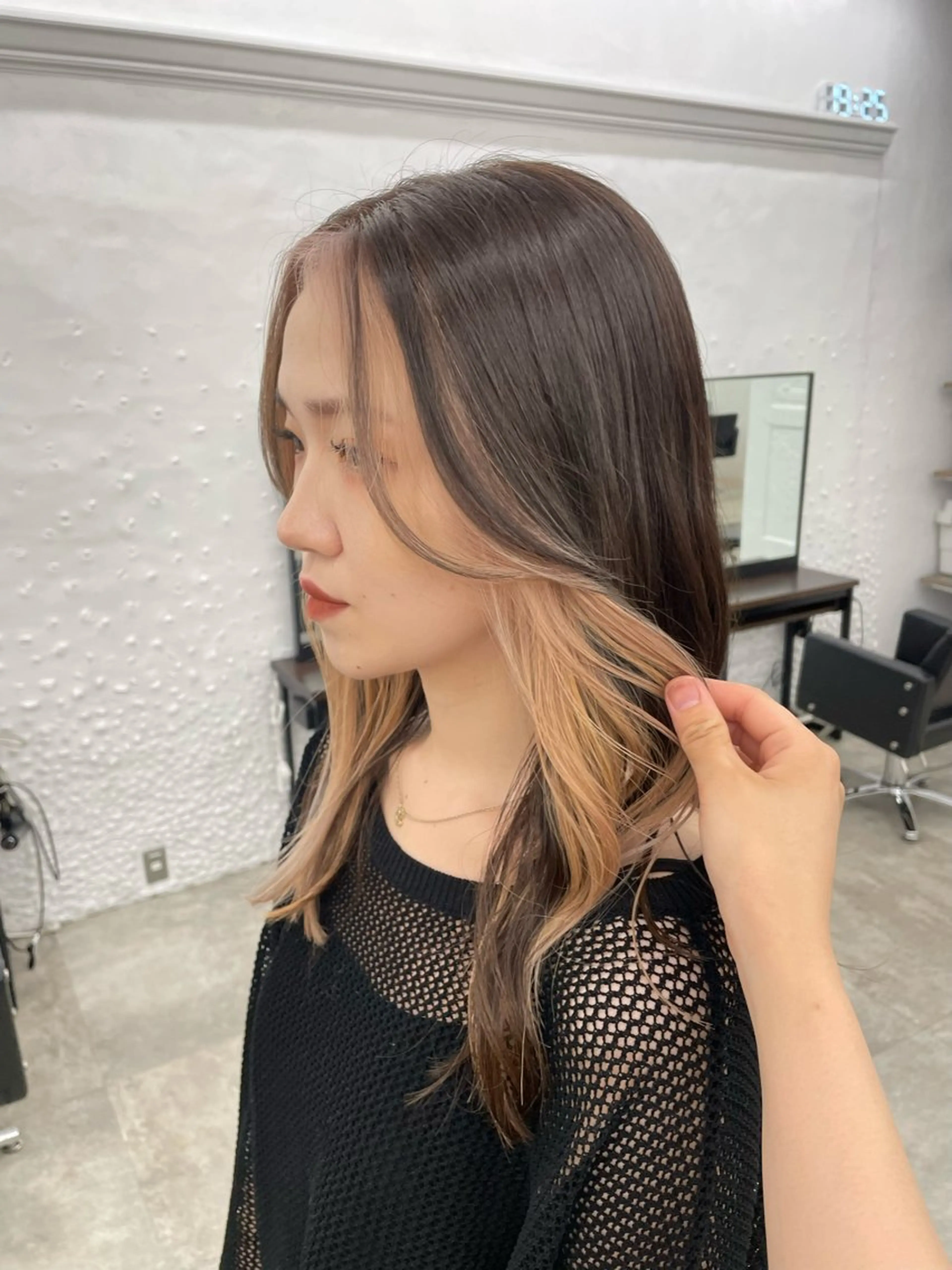 ロング カラー ヘアカラー 🍑暖色カラー／ アレンジ／真希🎀のヘアスタイル