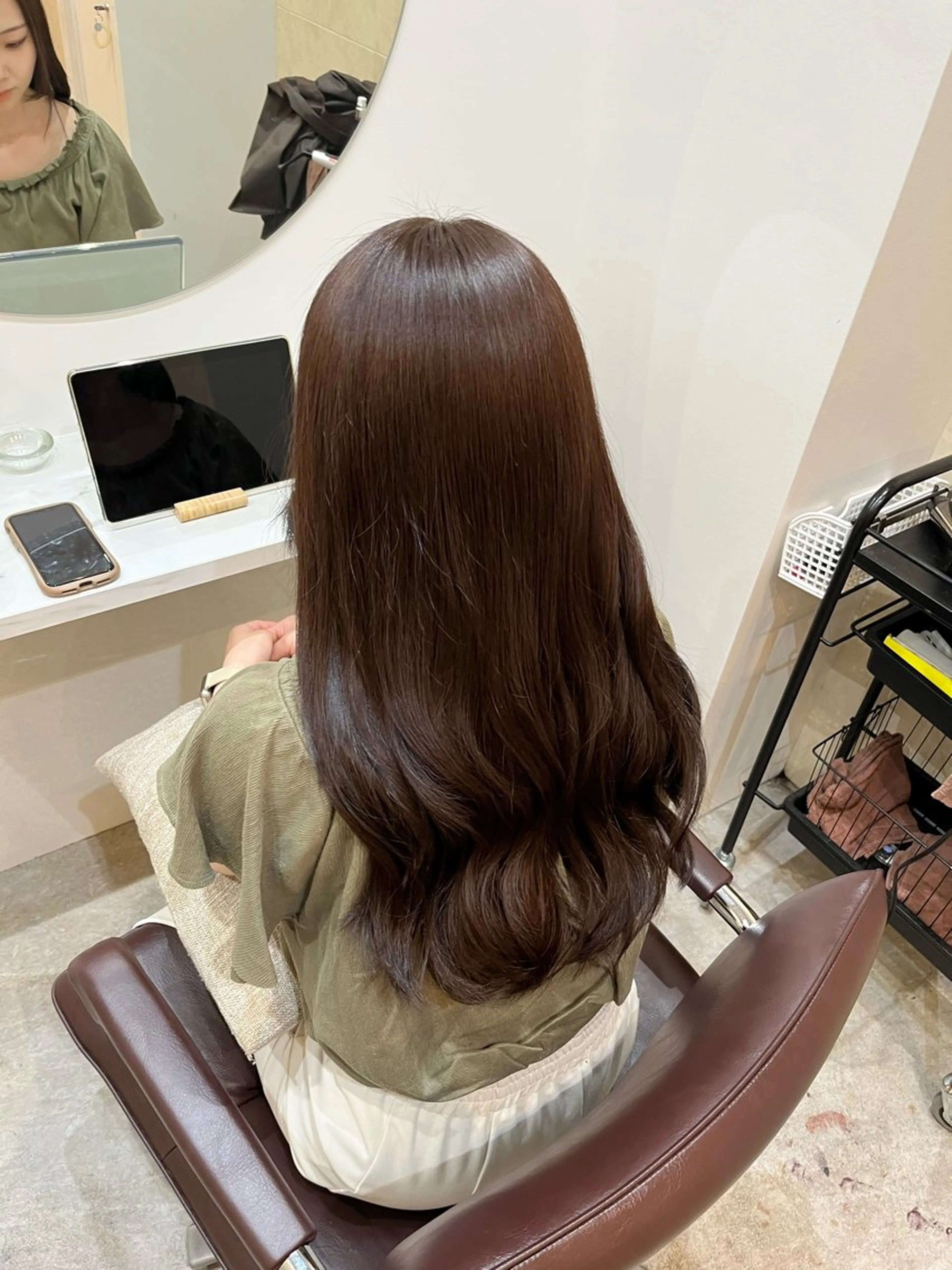 ロング カラー カット ヘアカラー トリートメント 【髪質改善　艶髪】 布川　莉穂のヘアスタイル