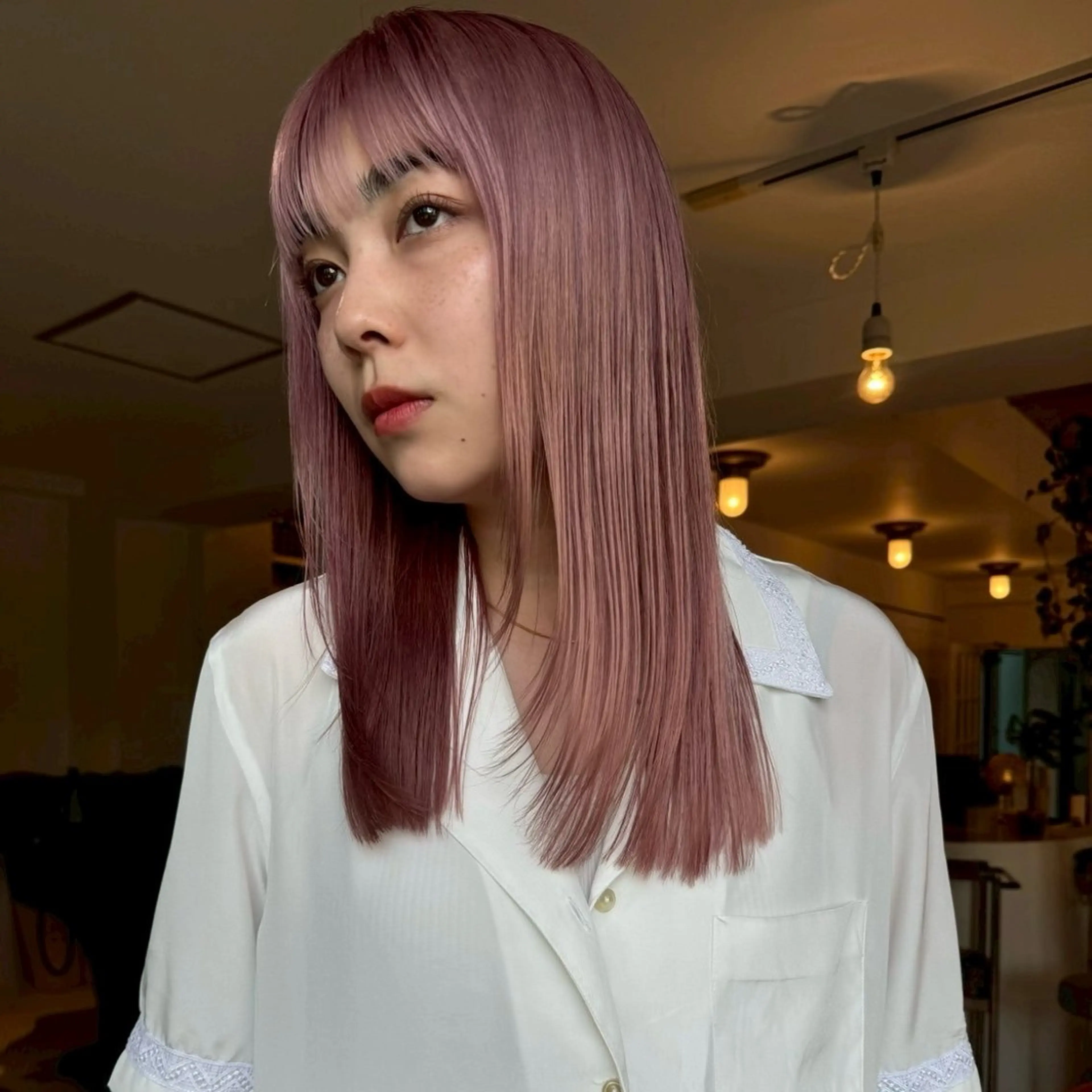 カラー ヘアカラー 升方 楓のヘアスタイル
