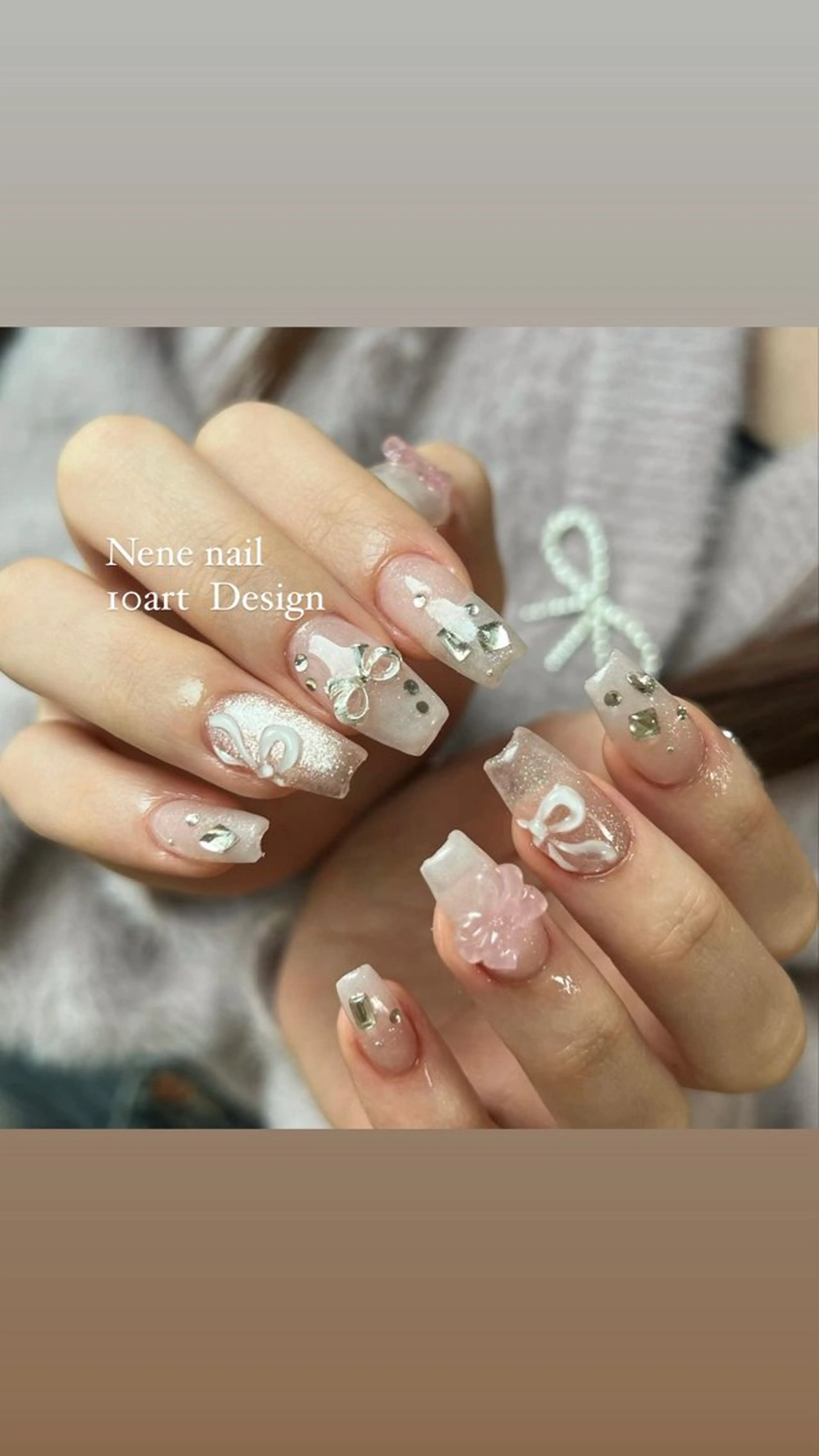 ロング Nene nail 【nene】のネイルデザイン