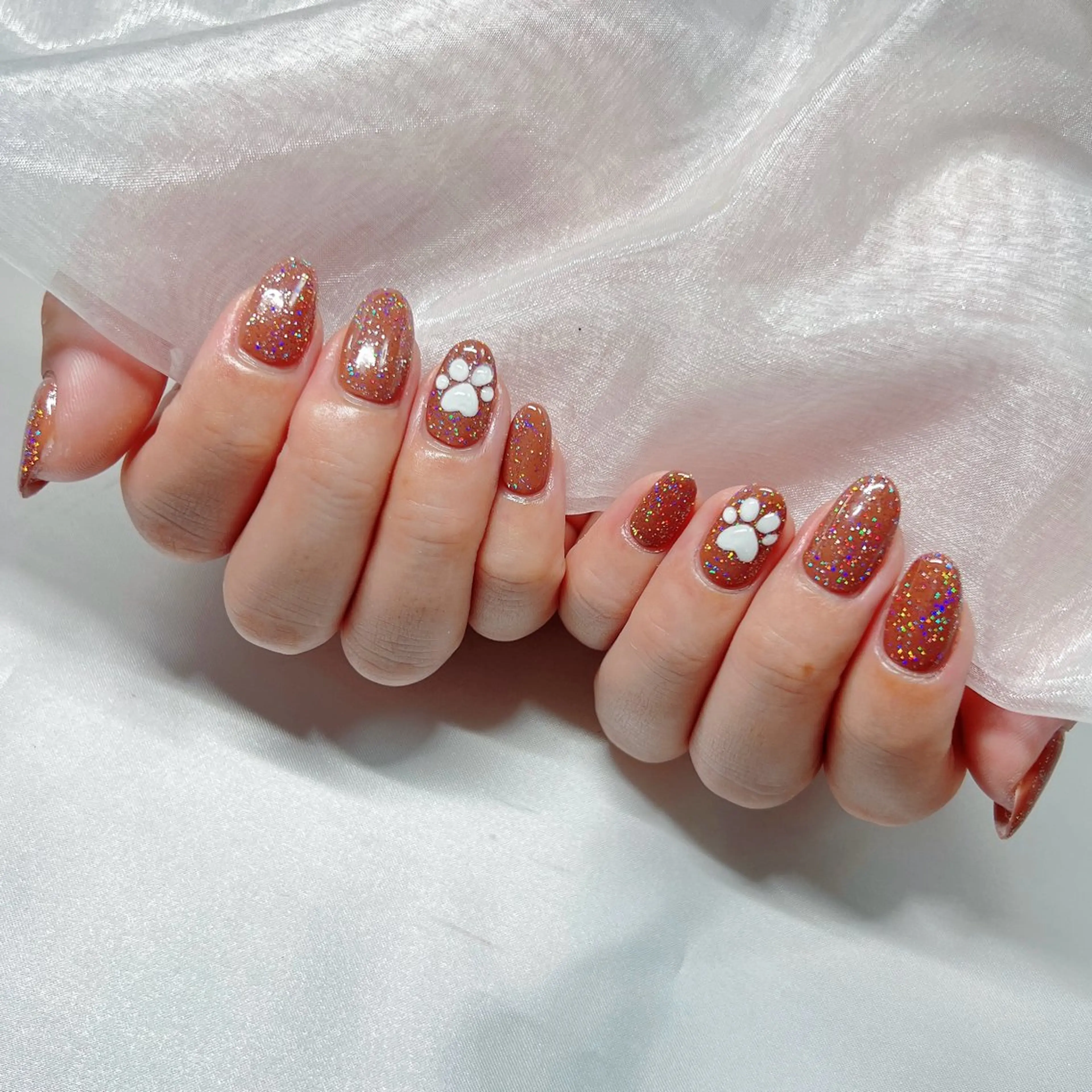 ネイル ジェルネイル 韓国ネイル ラメ(グリッター) マグネットネイル ミラーネイル ハンドネイル -nail salon-Reward所属・nail salon Rewardのネイルデザイン