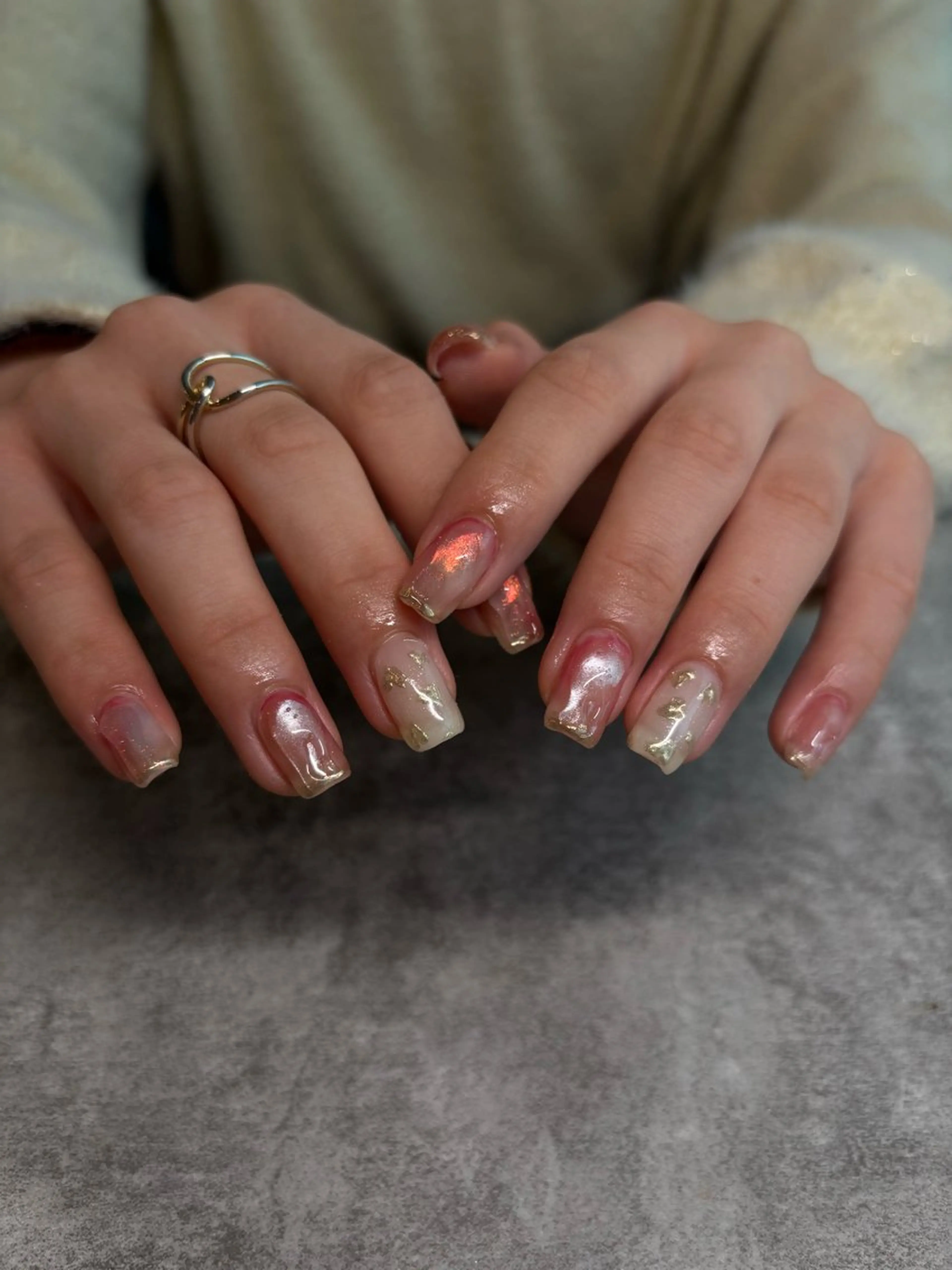 ネイル ニュアンスネイル ハンドネイル 【新宿三丁目】 もえNoël🎨🤍のネイルデザイン