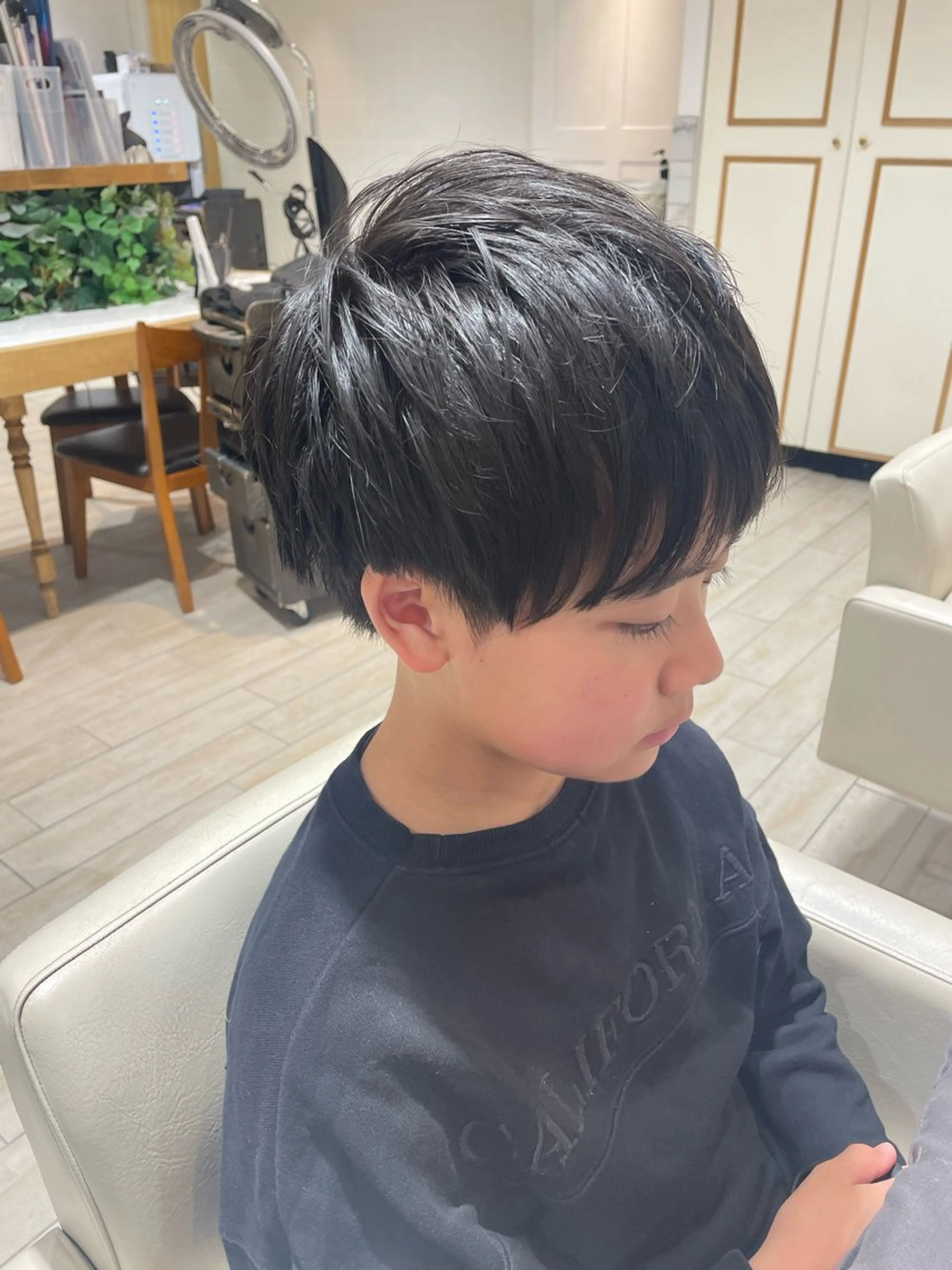 🏝️夏休み限定🏝️小・中・高ジュニアCUT+爽快ミントシャンプー※メンズのみの写真