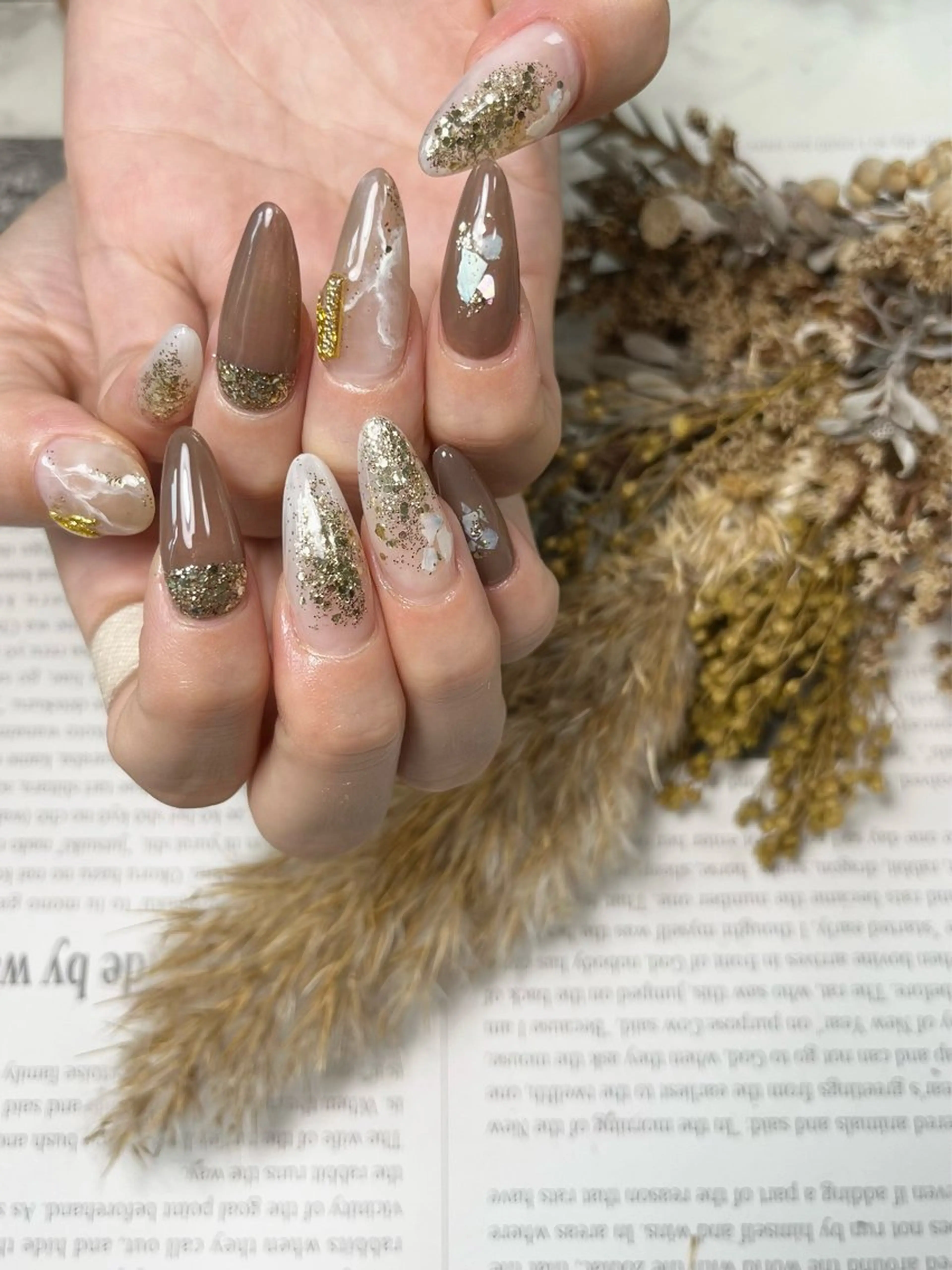 ネイル ニュアンスネイル スカルプネイル Nailsalon E's cafeのネイルデザイン