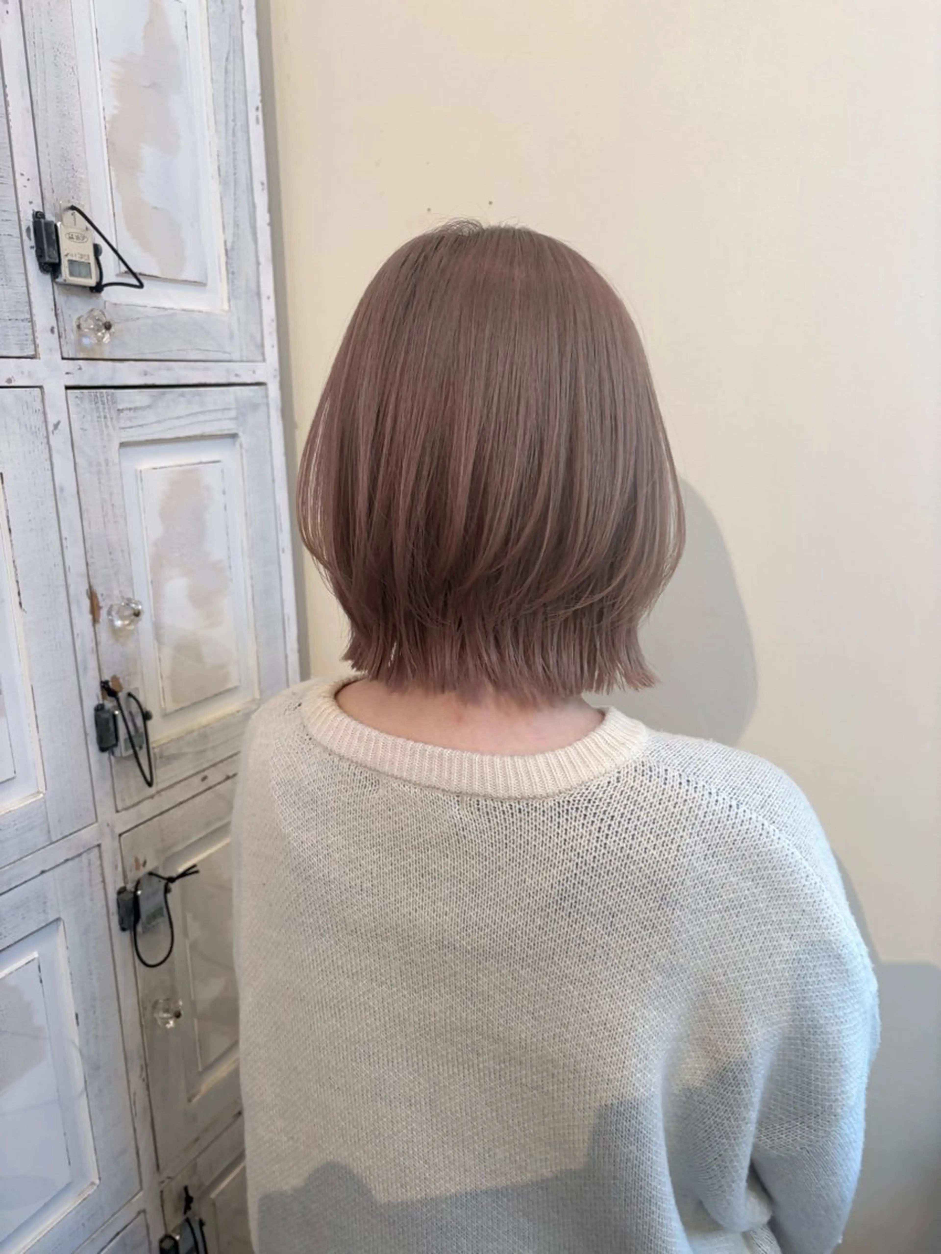 ショート ボブレイヤー ボブ レイヤーカット 中村 潤菜のヘアスタイル