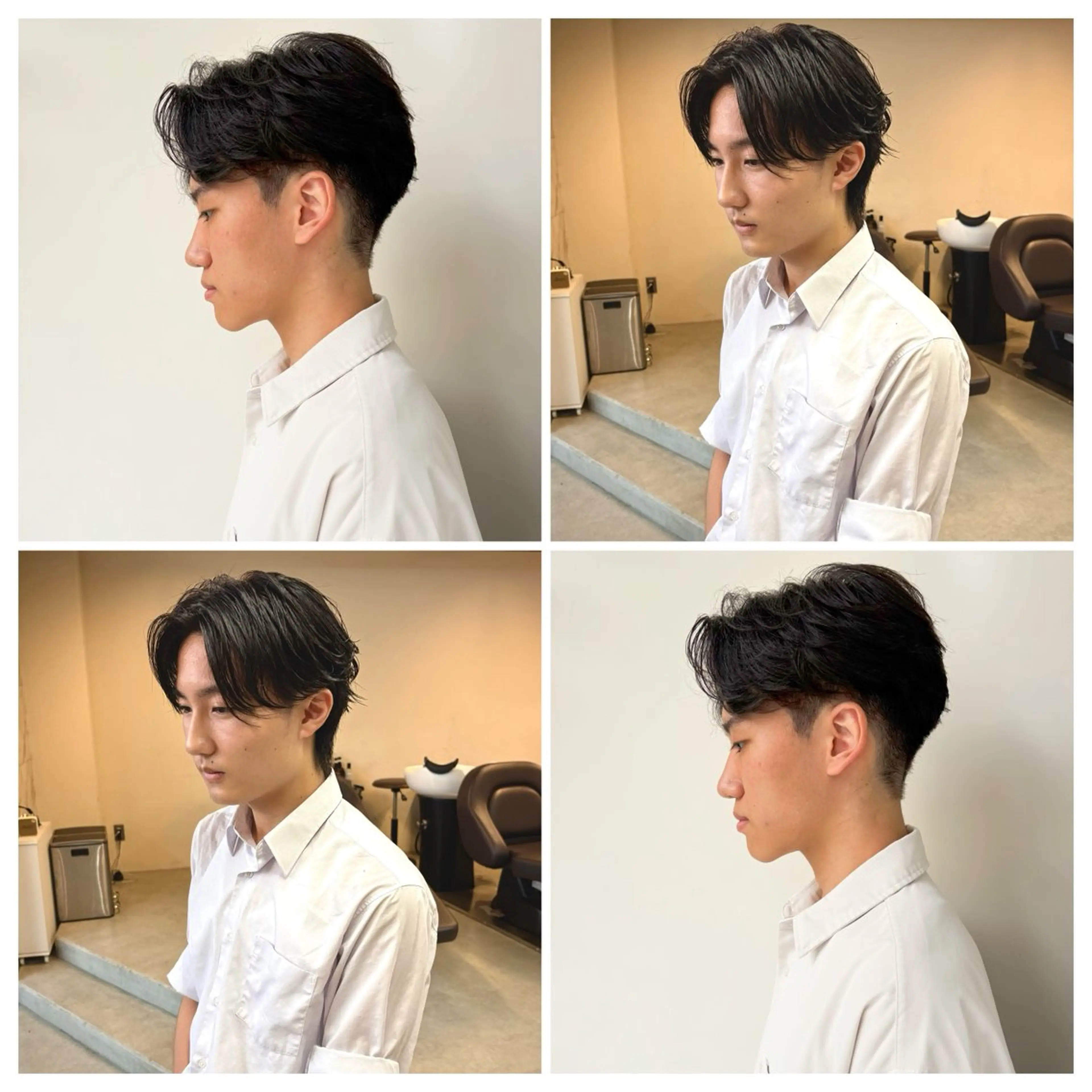 ショート カット メンズ/フェザー パーマ/RYOTAのヘアスタイル