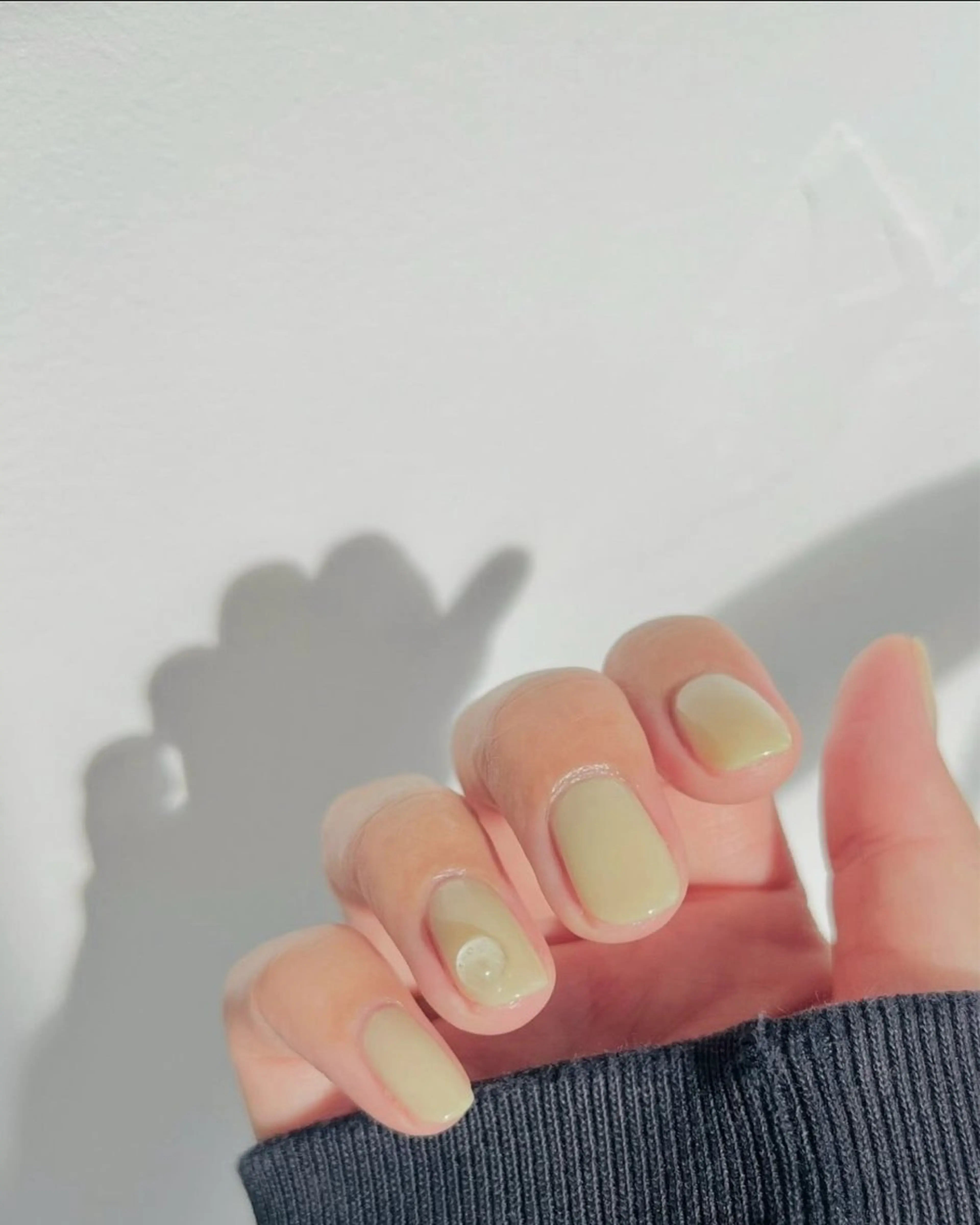 ネイル グリーン ハンドネイル Hum nail  roomのネイルデザイン