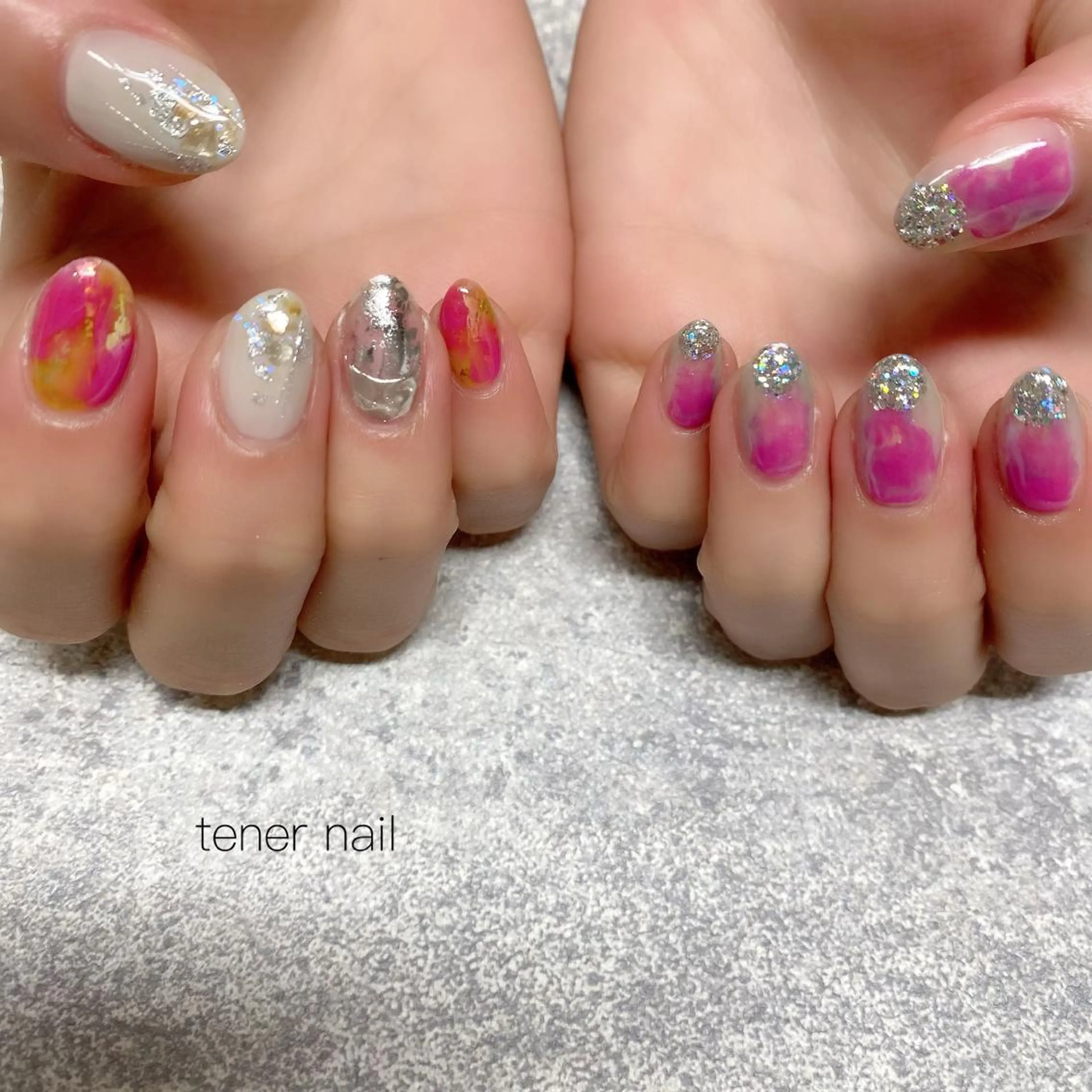 ネイル ニュアンスネイル ピンク tener  nail  テネルネイル所属・テネルネイル tener nailのネイルデザイン
