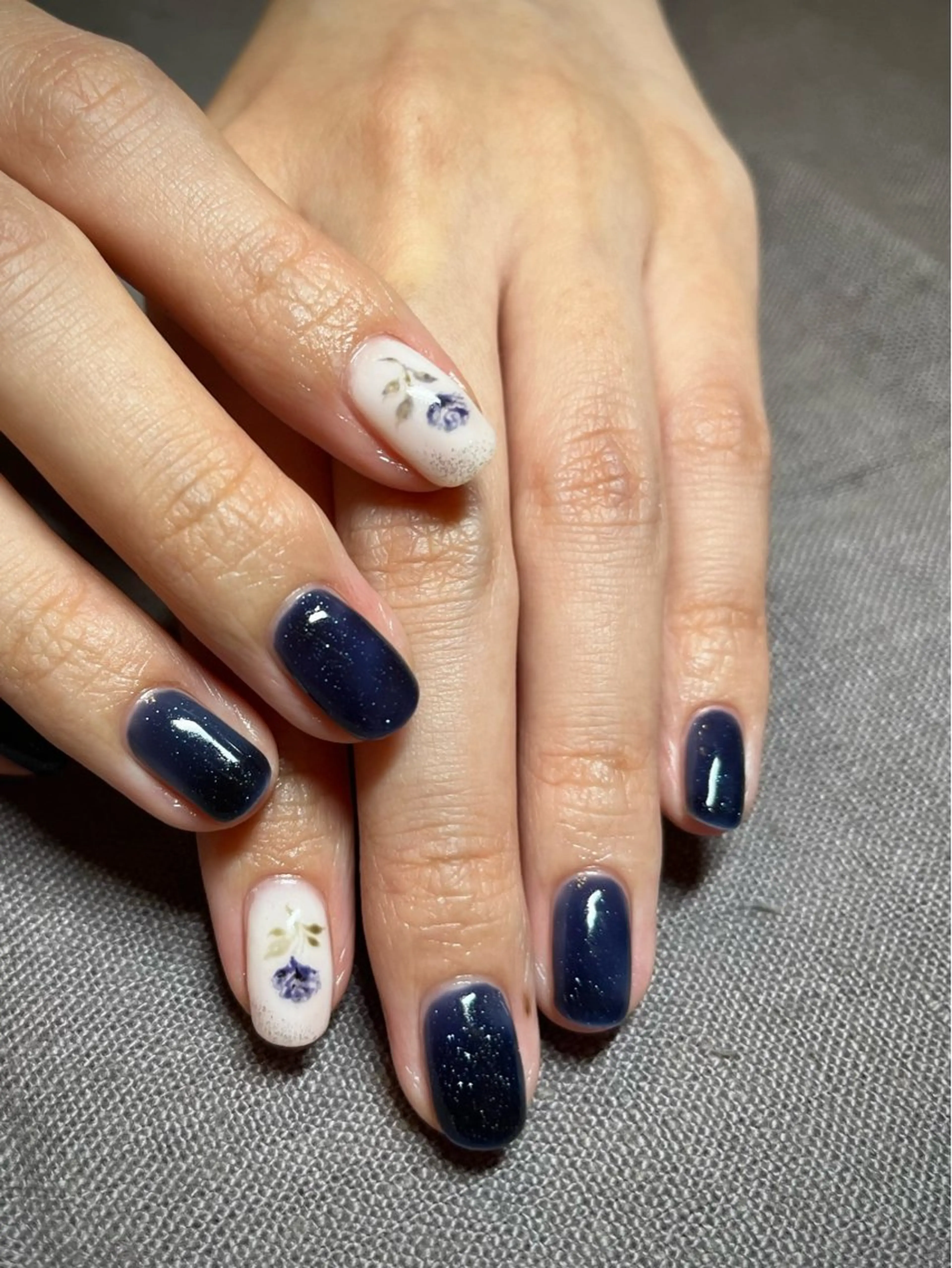 ネイル 持ち込み リボン atelier mofのネイルデザイン