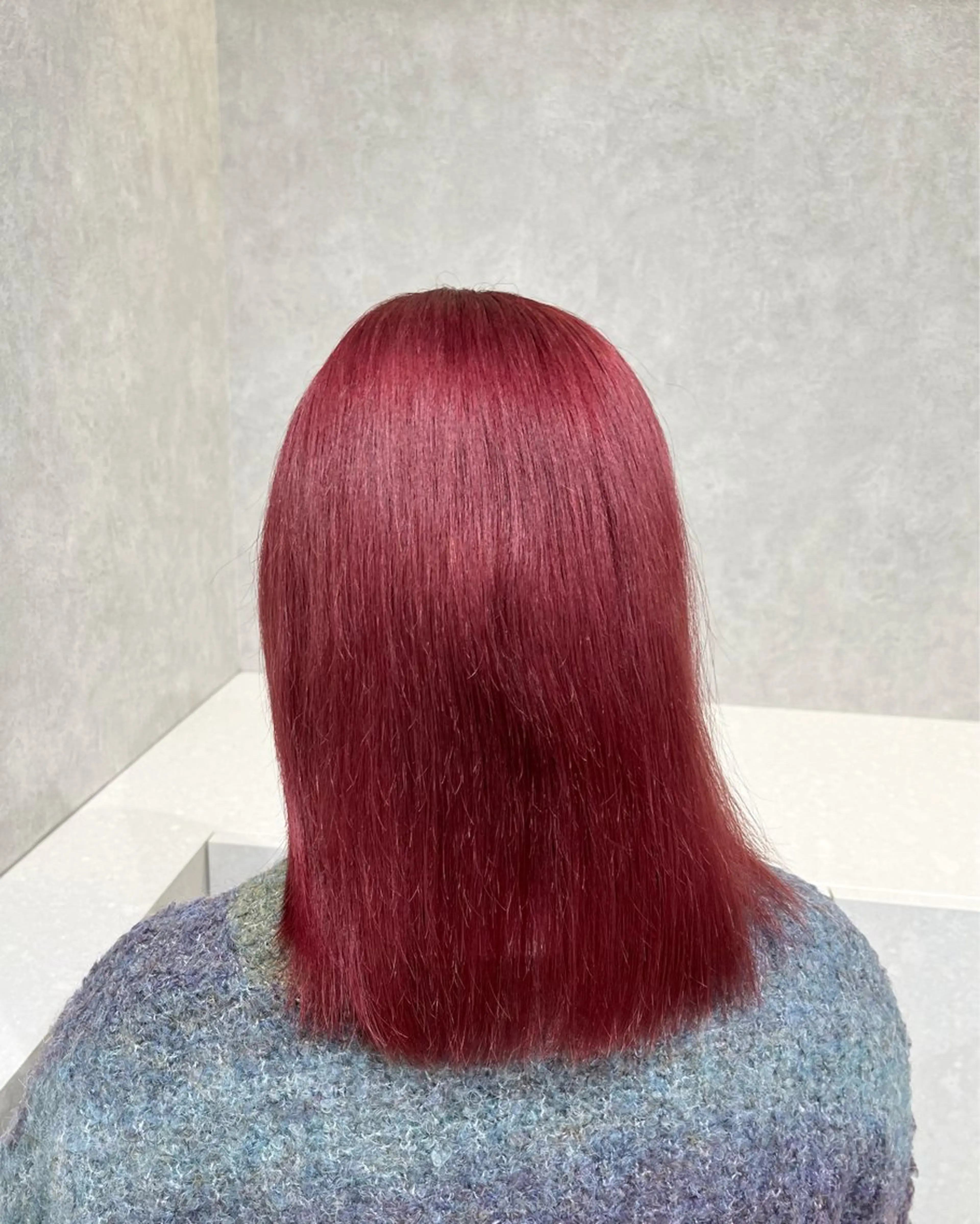 セミロング カラー ヘアカラー トリートメント 韓国ヘア🇰🇷艶髪 カラー/yui‎🎀のヘアスタイル