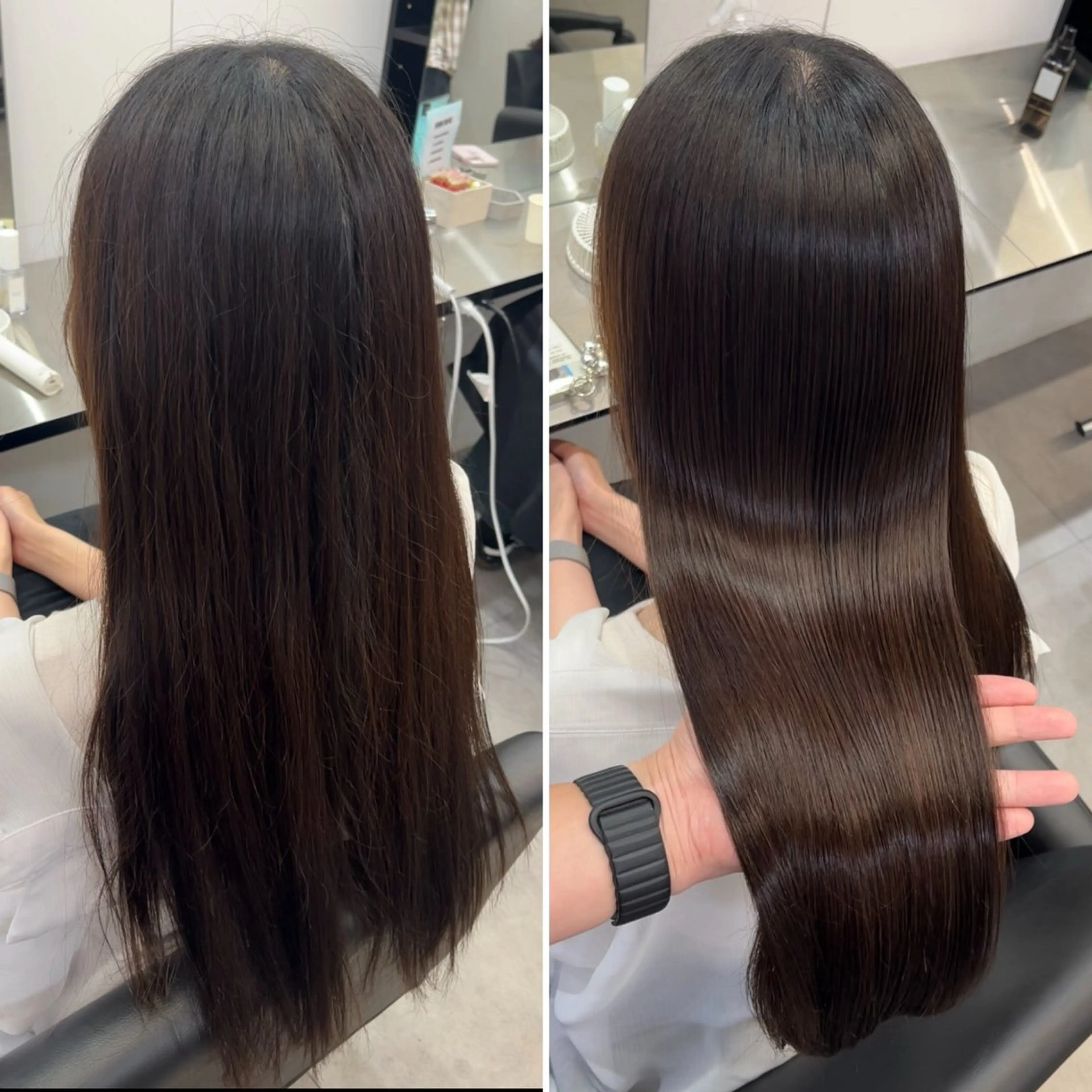 ロング カット ヘアカラー 縮毛矯正 トリートメント 【髪質改善】縮毛矯正 /core梅田/西尾のヘアスタイル