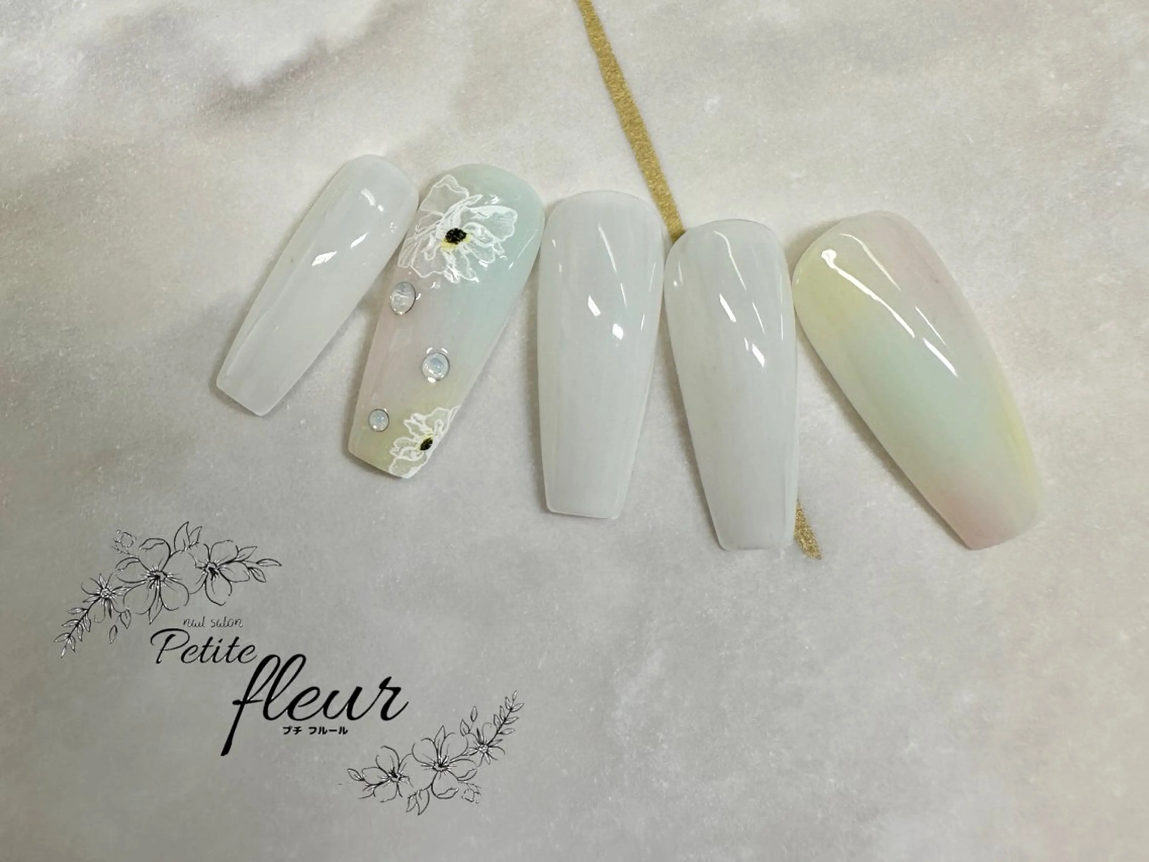 ネイル ラメ(グリッター) シンプルネイル ❁⃘*。Petite fleur❁⃘*りさのネイルデザイン