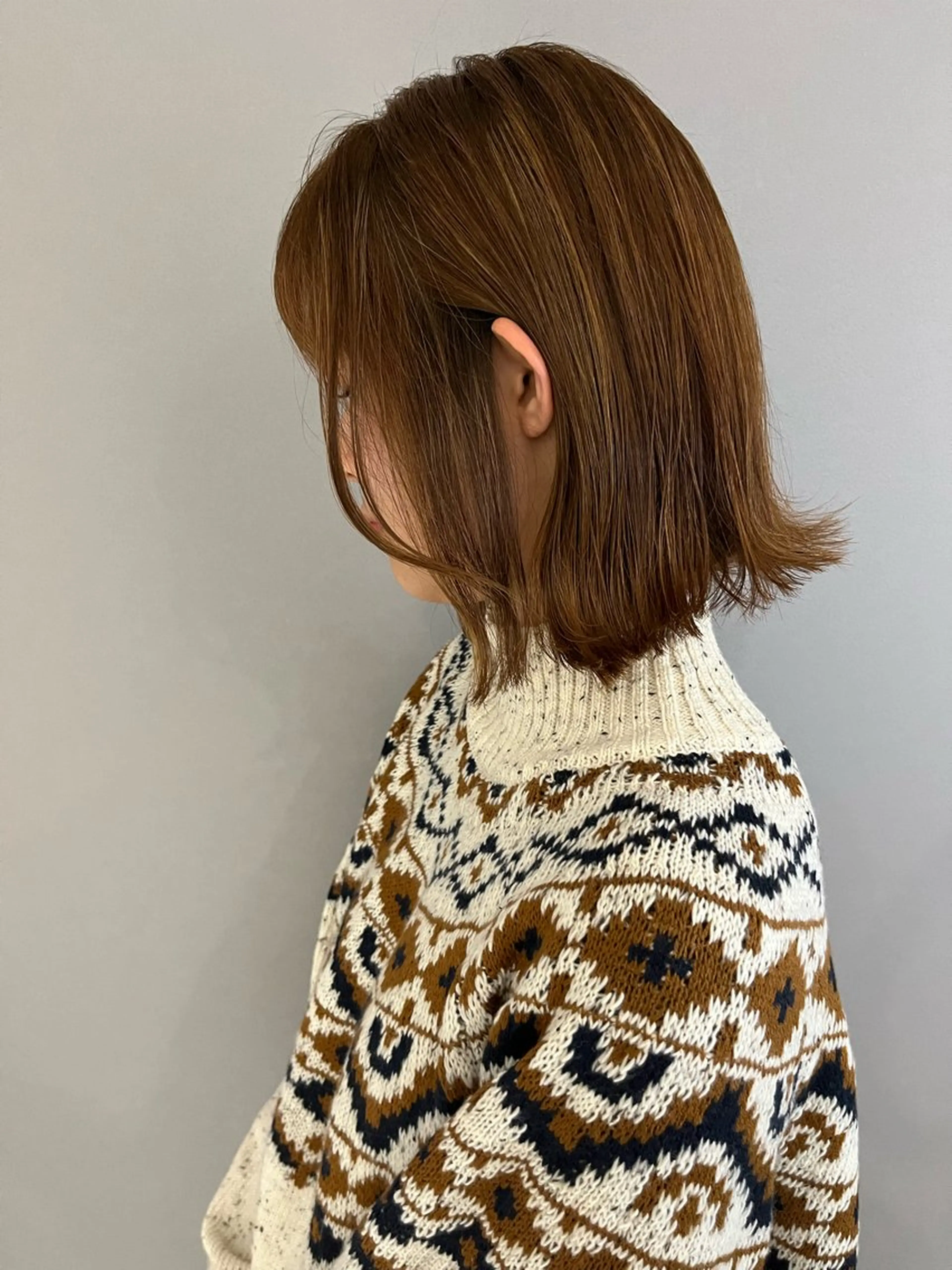 ミディアム カラー カット ヘアカラー 坂本 理輝のヘアスタイル
