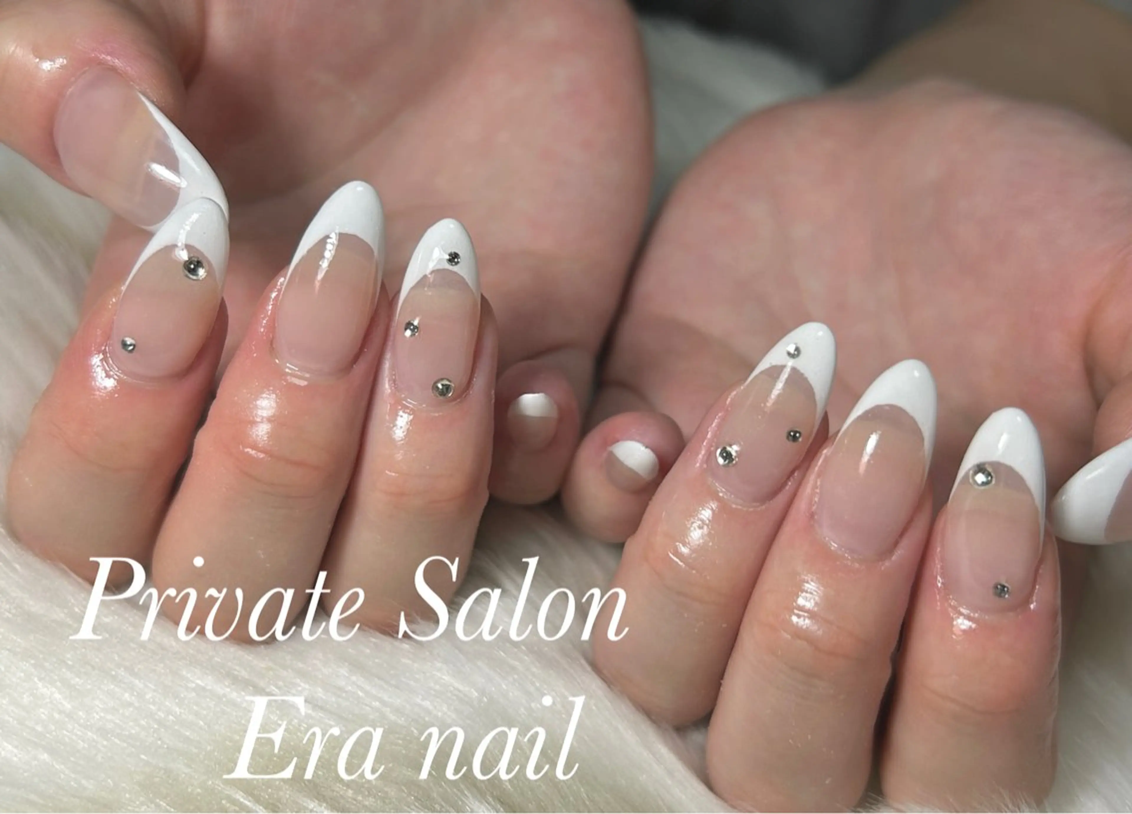 ネイル フレンチネイル スカルプネイル ハンドネイル Era nailのネイルデザイン