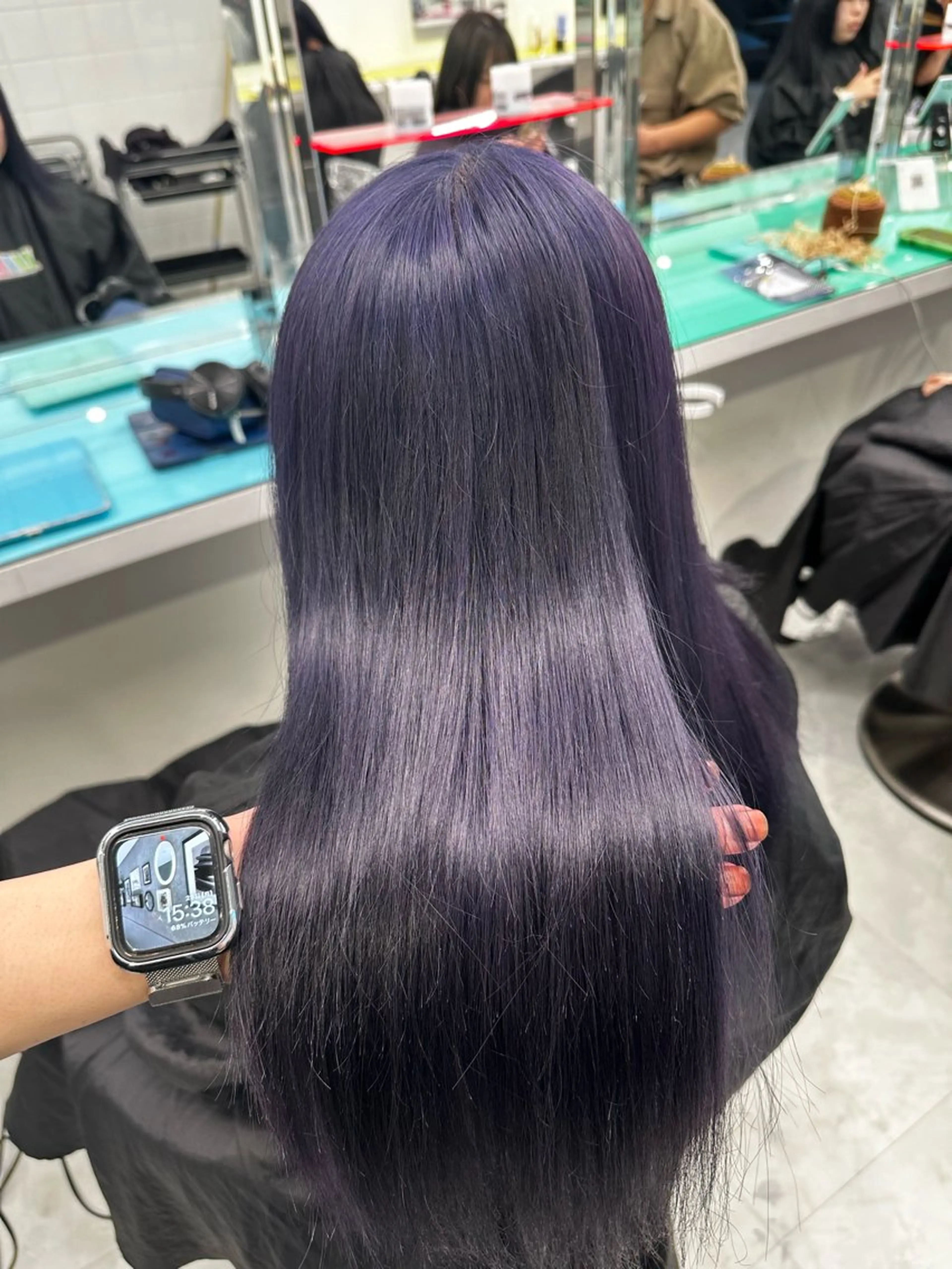 ロング カラー ヘアアレンジ 🌈艶カラー/ 韓国風レイヤーカットのヘアスタイル