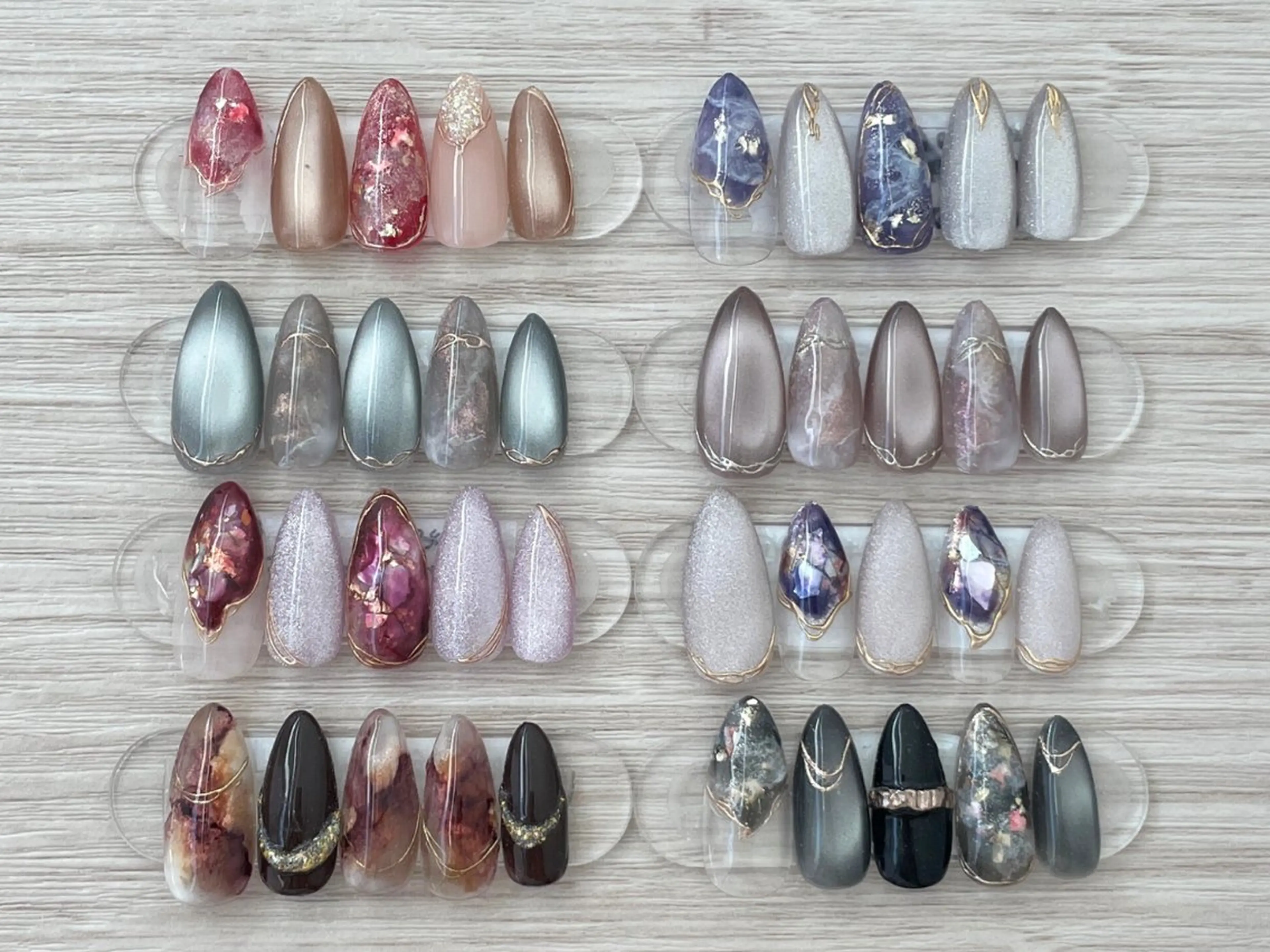 ネイル 大理石ネイル(マーブル) ニュアンスネイル Nail Atelier lynétte所属・lynétte 那覇ネイルサロンのネイルデザイン