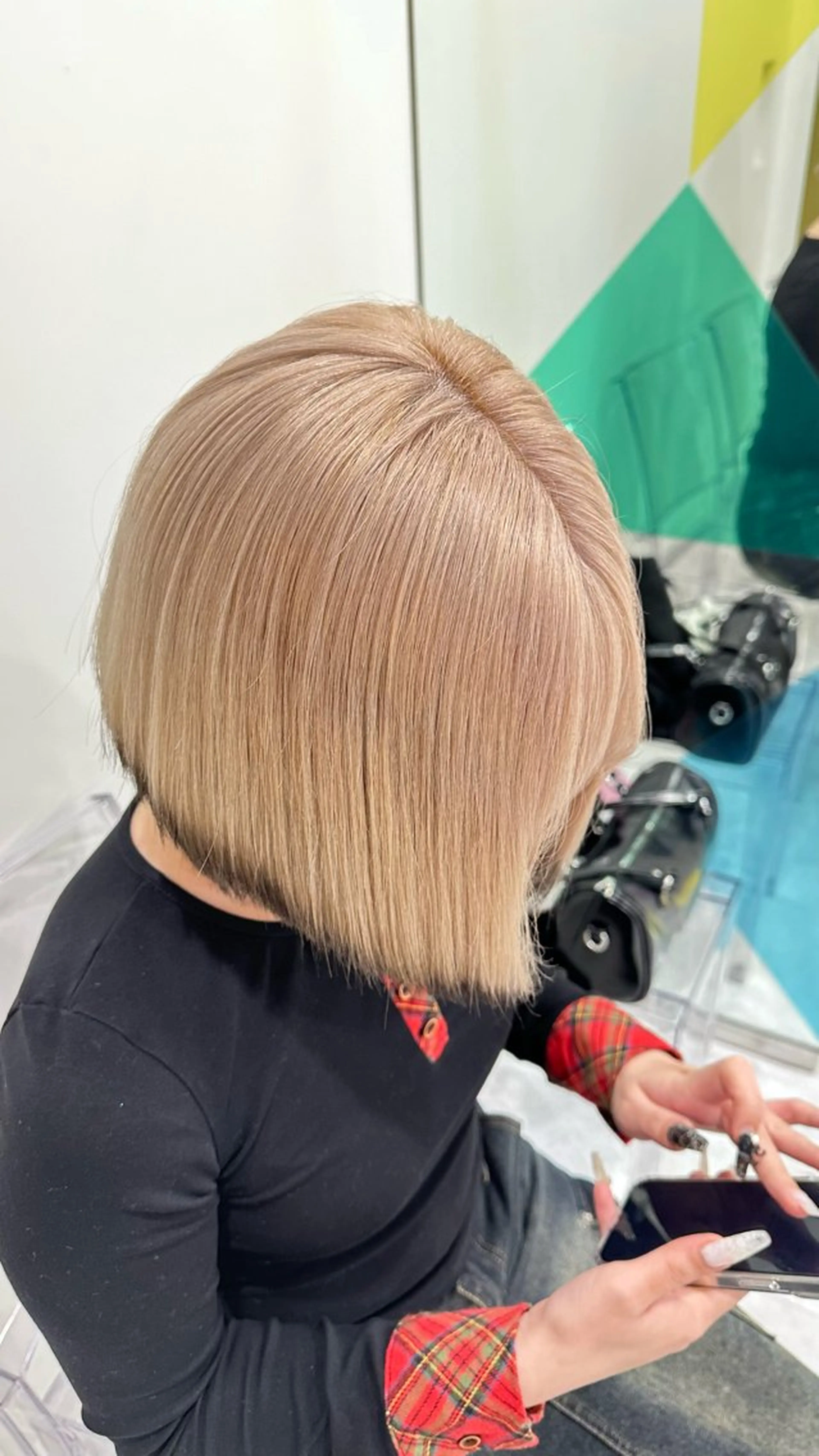 ミディアム カラー ハイトーン🌈メンズ カット♡Machanのヘアスタイル