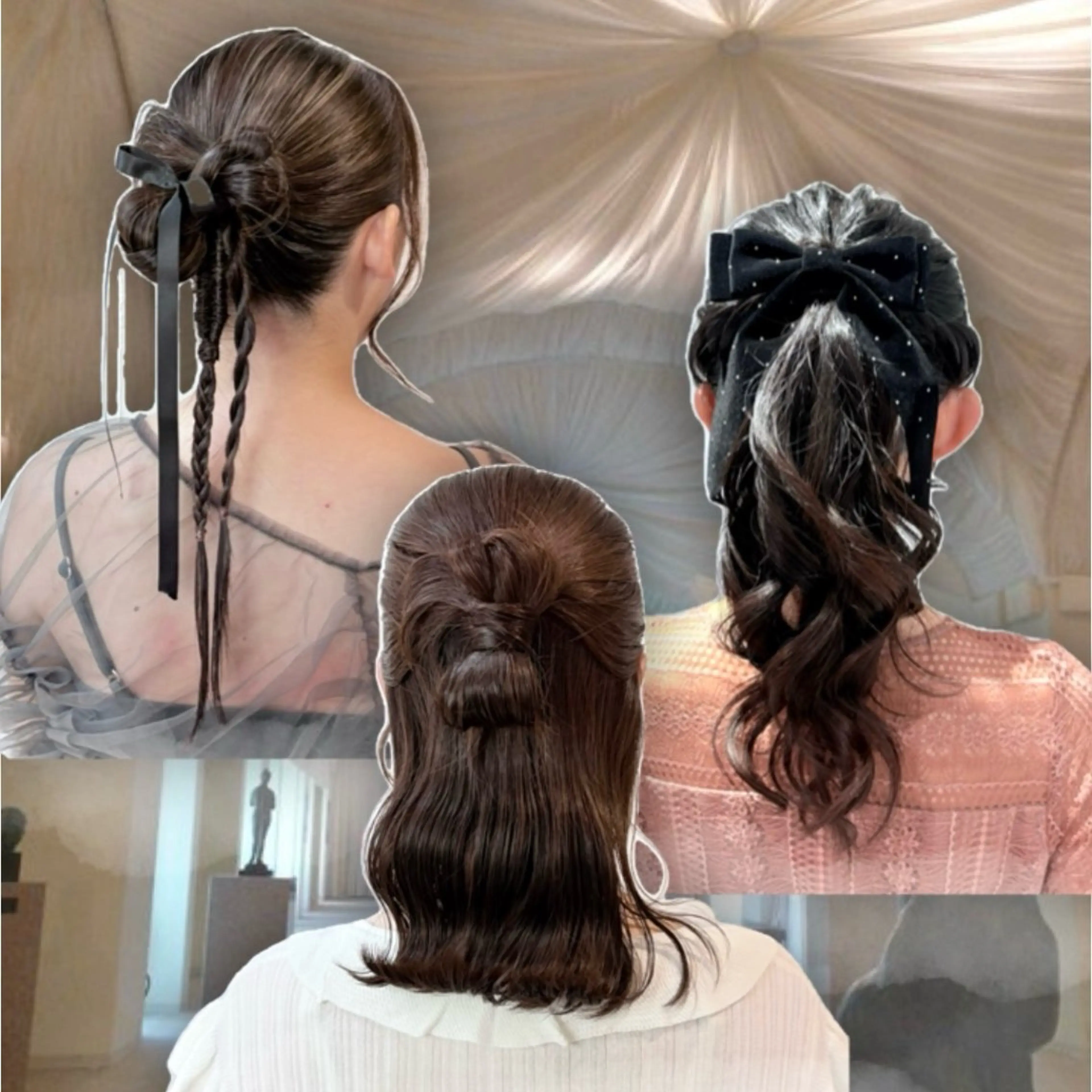 ヘアアレンジ ヘアセット 艶髪/柔らかカラー /アレンジ🪞あまにのヘアスタイル