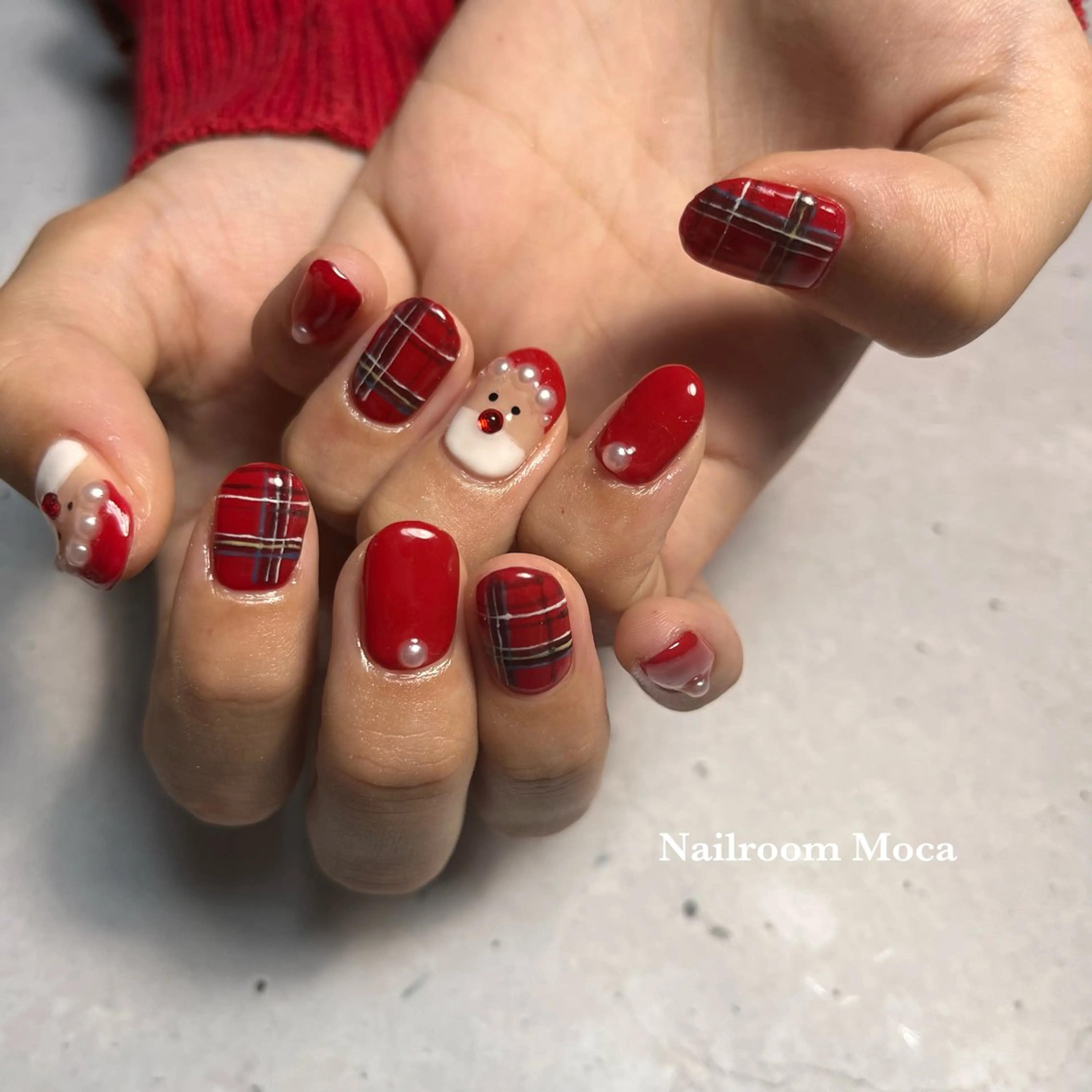 ネイル 冬ネイル クリスマス Nailroom Mocaのネイルデザイン