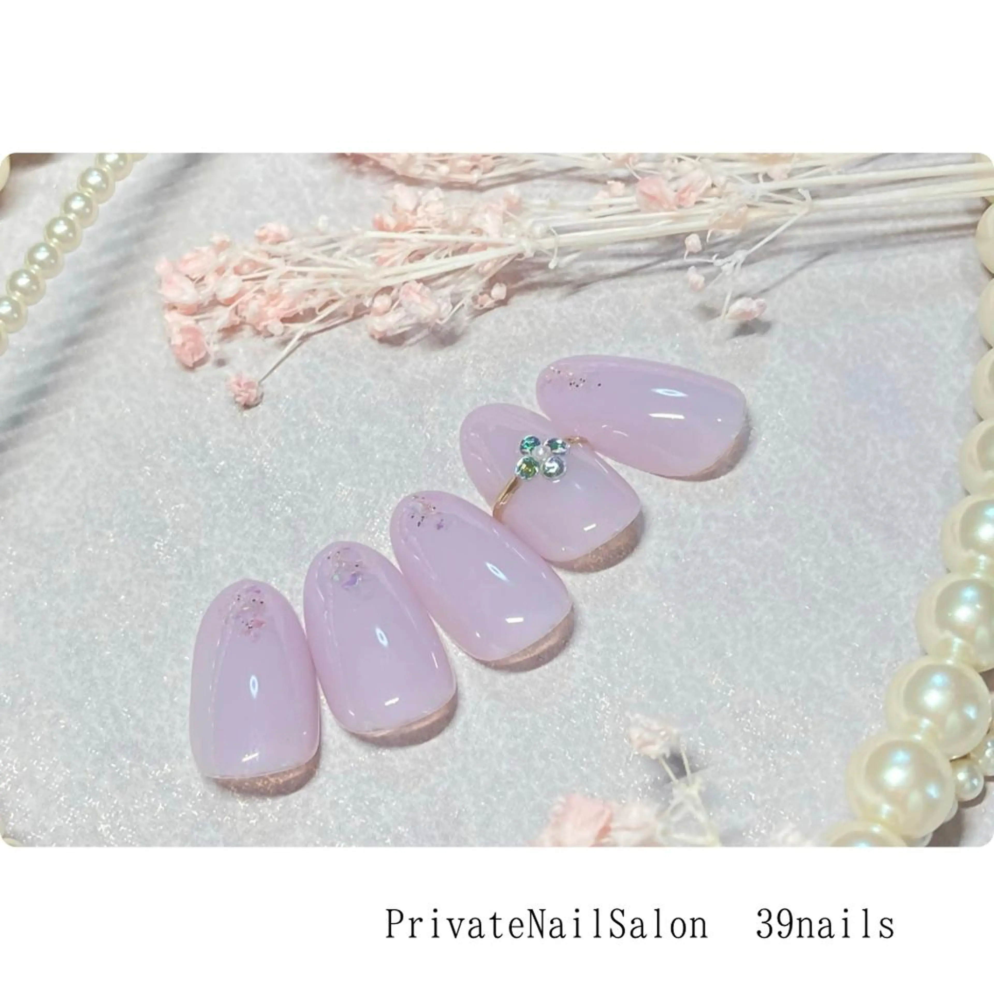 ネイル ニュアンスネイル オフィスネイル シンプルネイル 39-nails EharaMikuのネイルデザイン