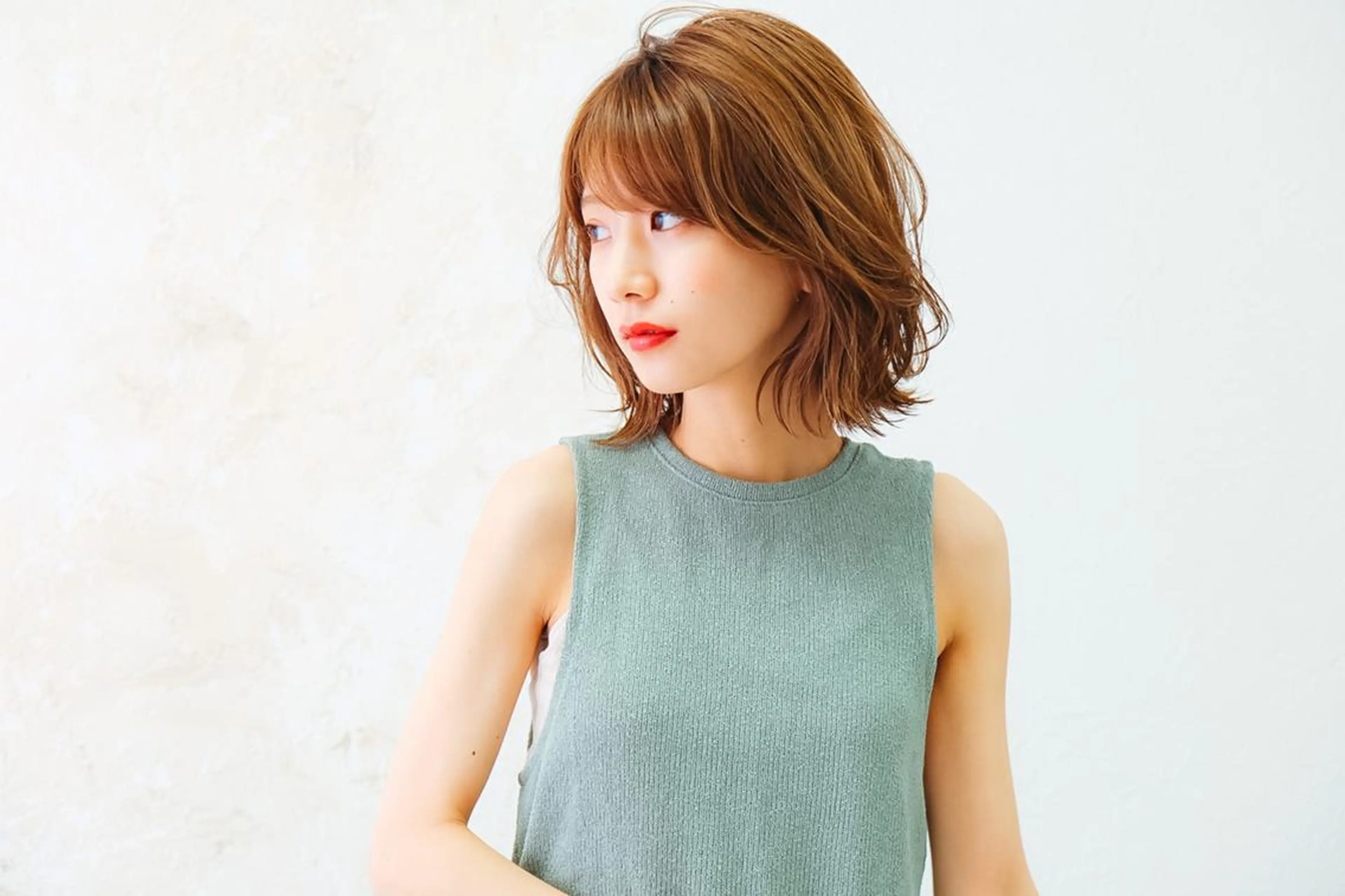 ミディアム カラー 寺田 侑矢のヘアスタイル