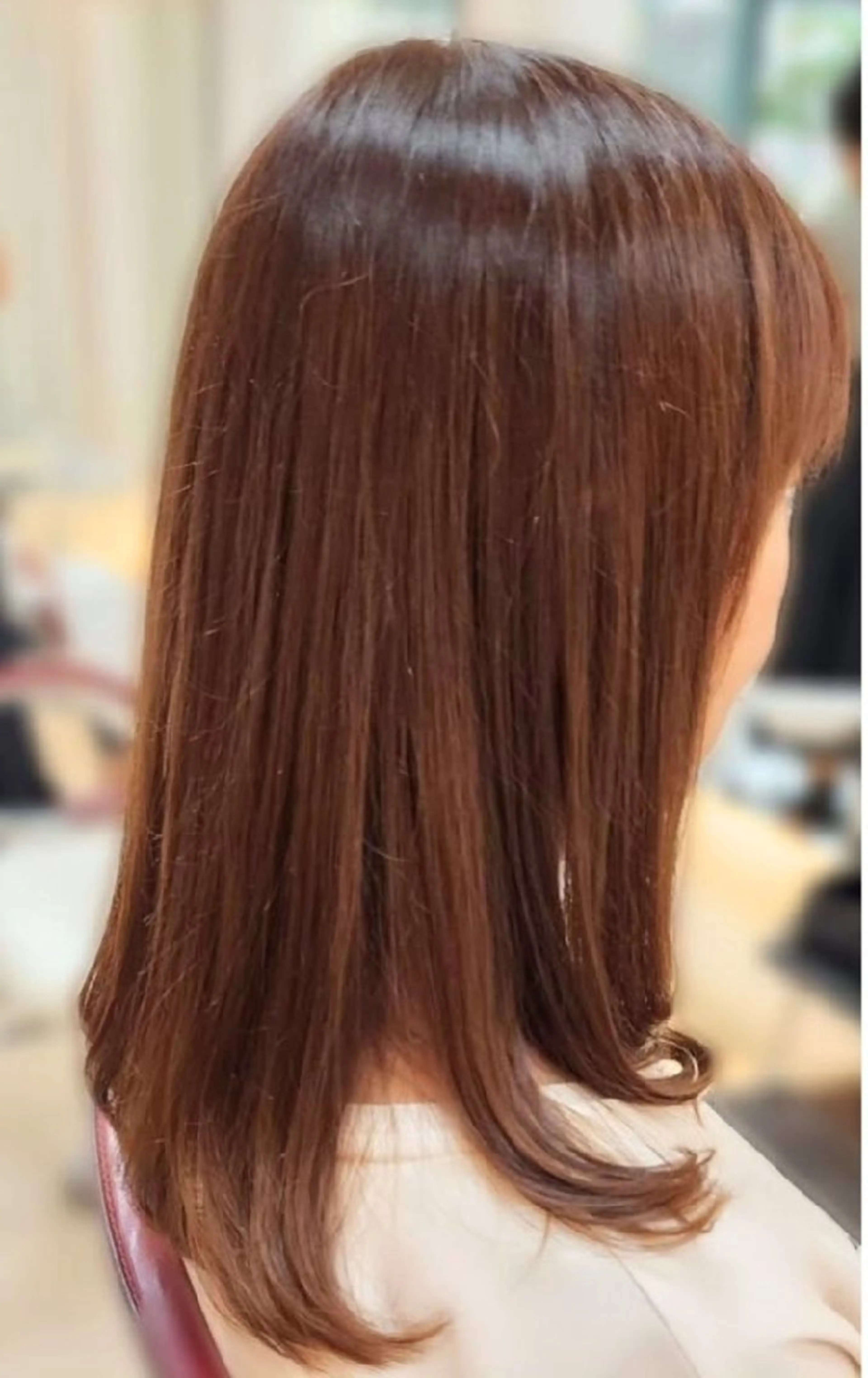 セミロング カラー 髪質改善 hairmake Juinのヘアスタイル