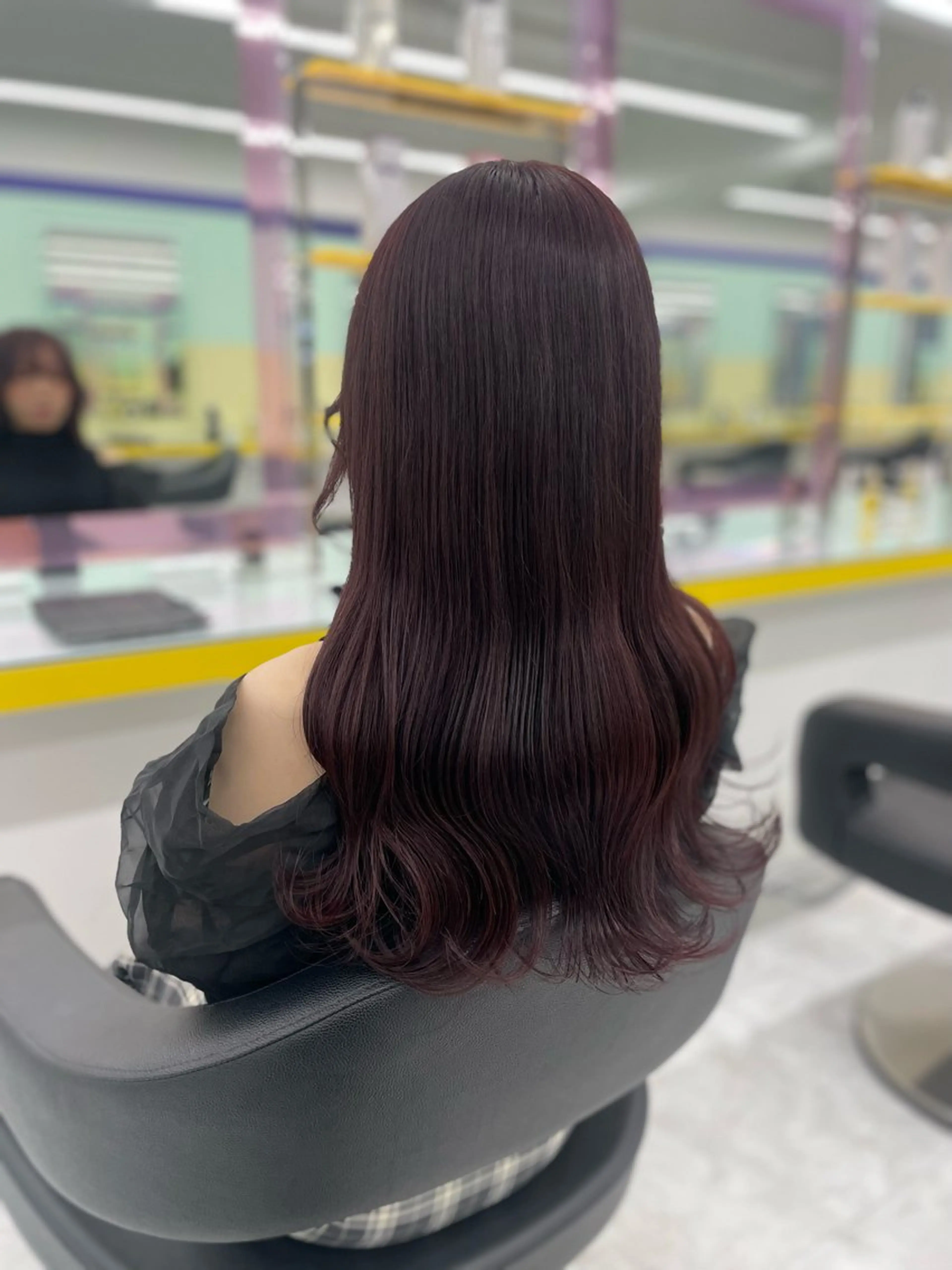 ロング カラー ヘアアレンジ ヘアカラー トリートメント ヘアセット ☁️縮毛矯正✖️ 赤み消し☁️りくのヘアスタイル